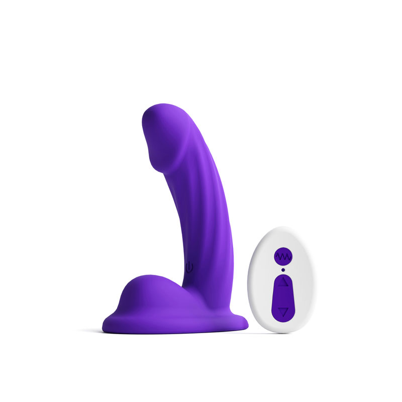 colours curve vibrating  dildo purple 