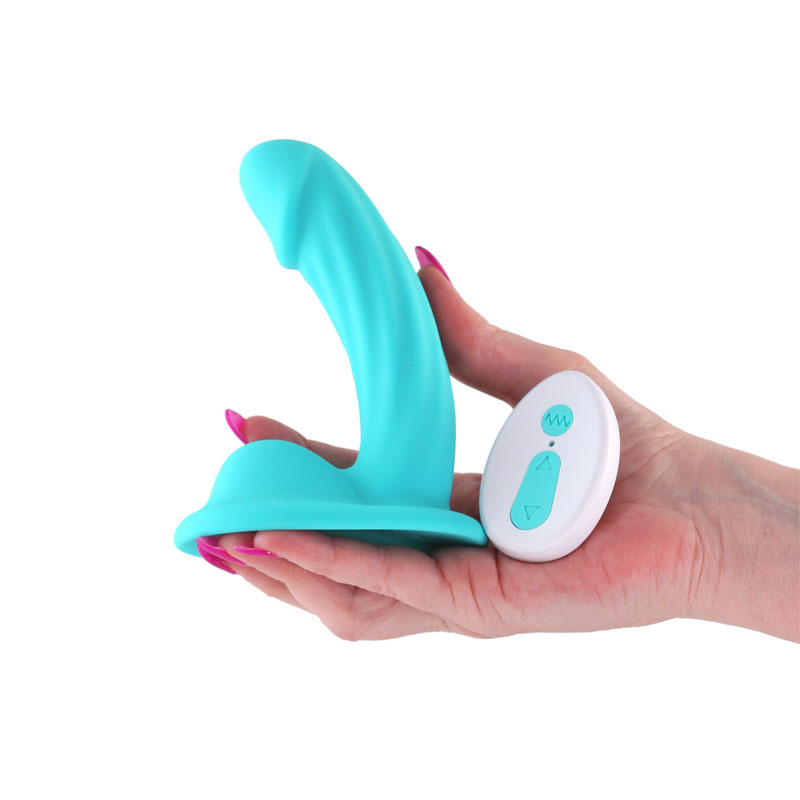 colours curve vibrating  dildo teal 