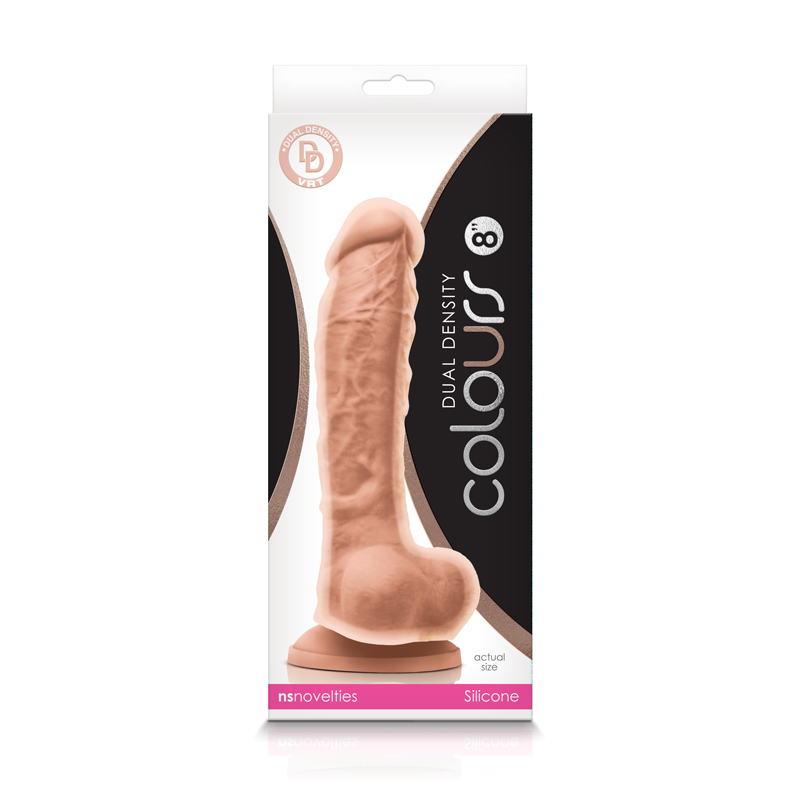 colours dual density  inch dildo white 