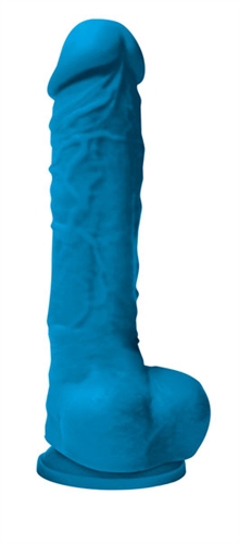 colours pleasures  inch dildo blue 