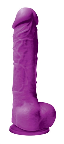 colours pleasures  inch dildo purple 