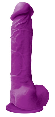 colours pleasures  inch dildo purple 