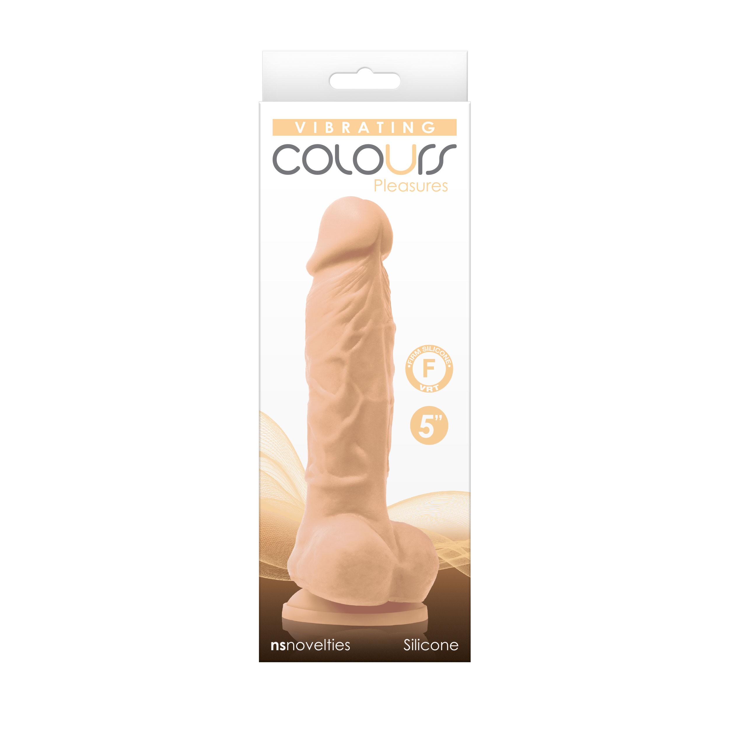 colours pleasures vibrating  inch dildo  white 