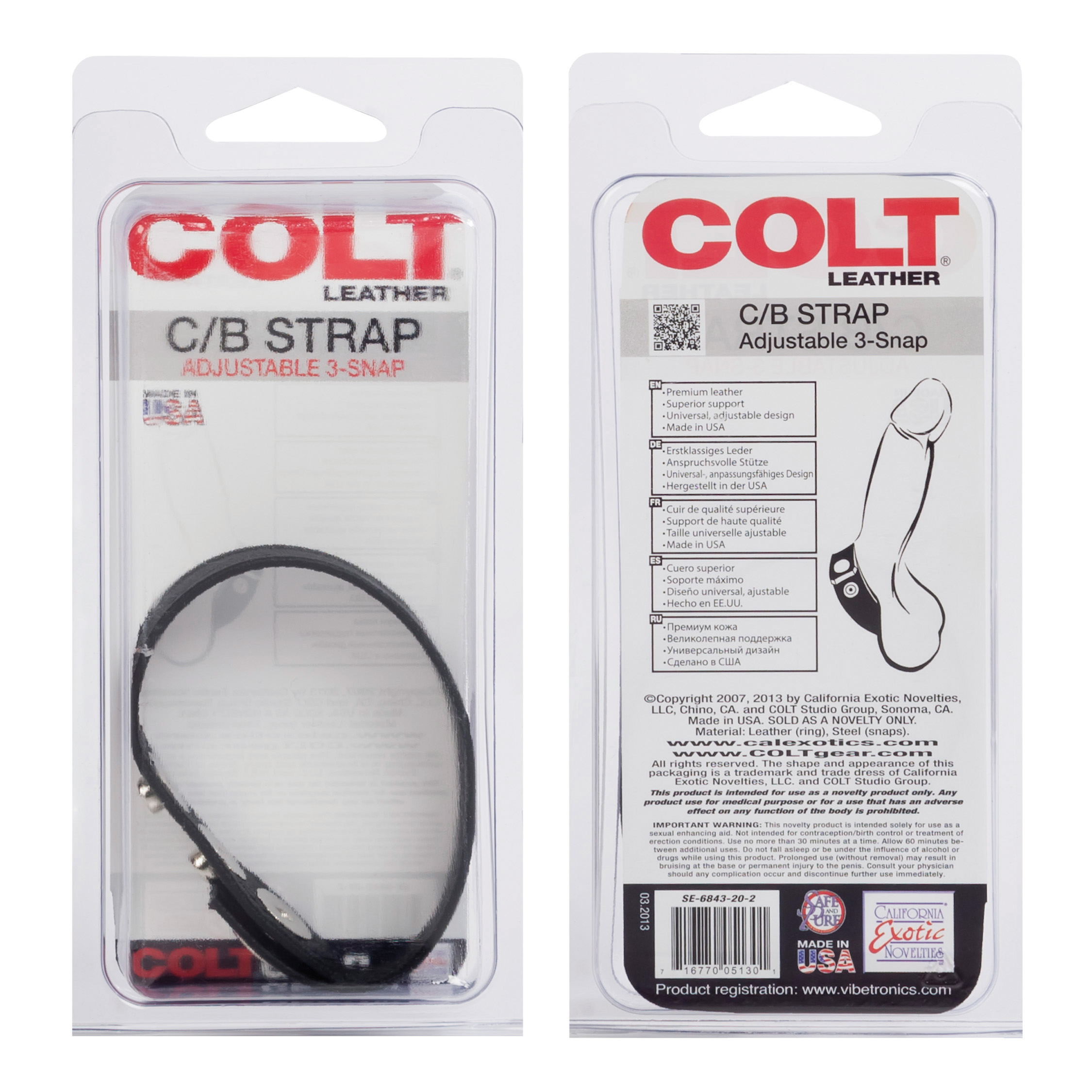 colt adjustable  snap leather 