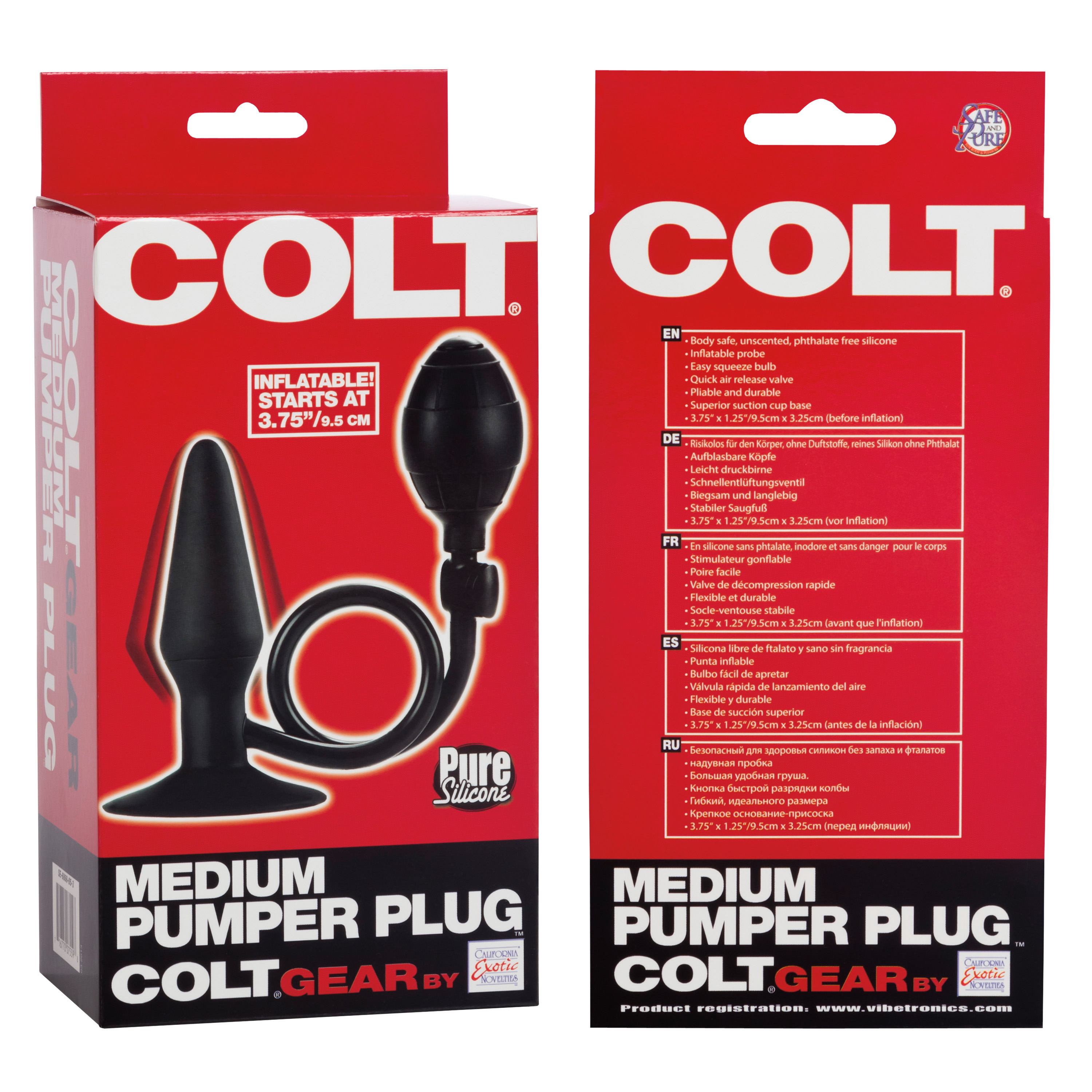 colt medium pumper plug black 