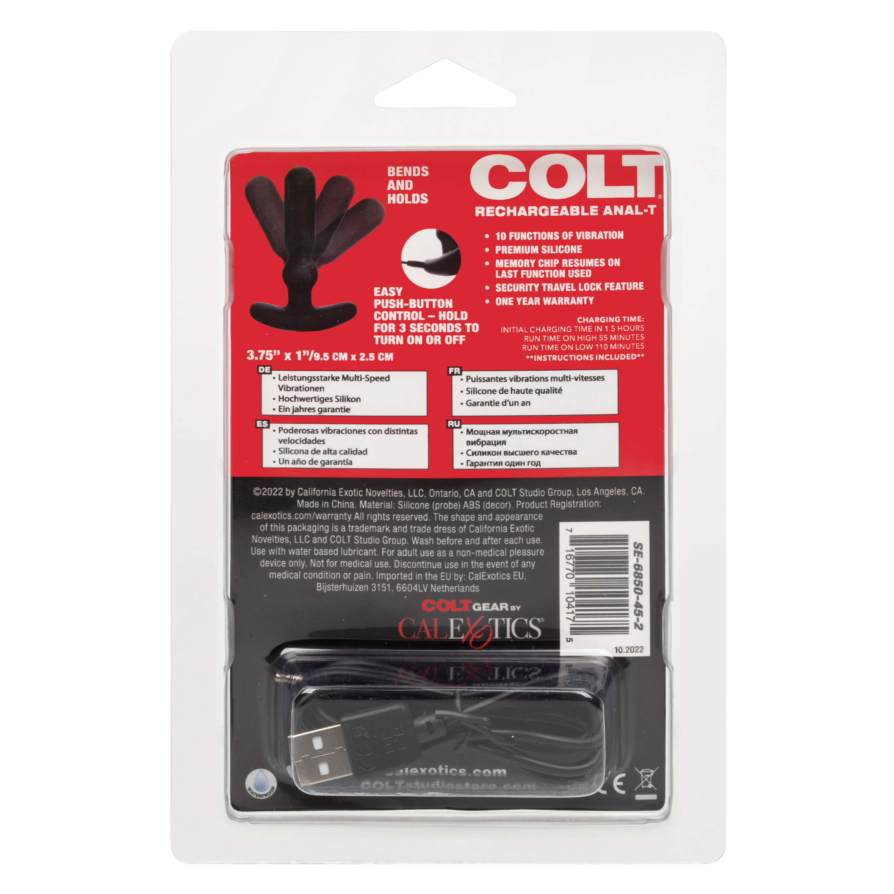 colt rechargeable anal t black 