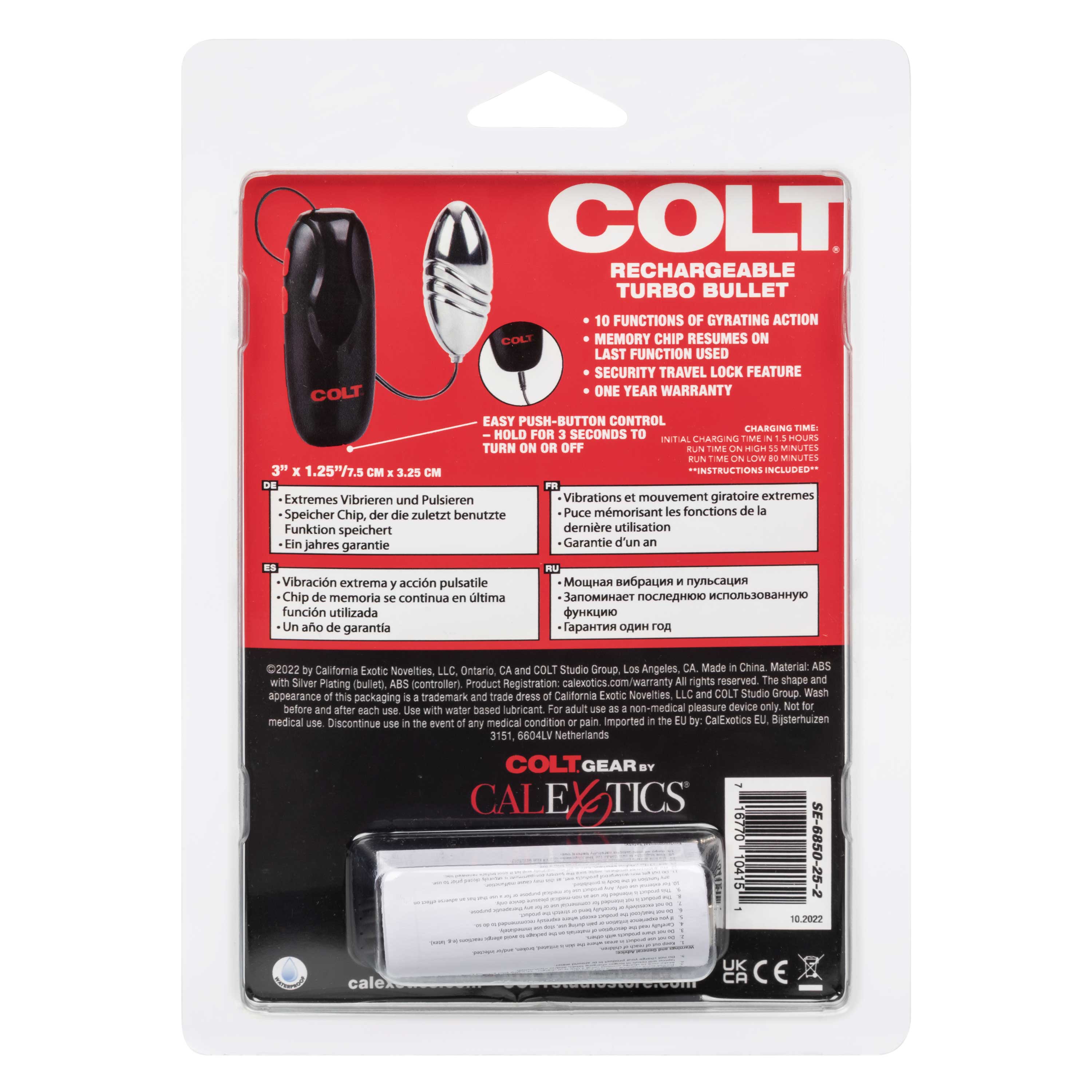 colt rechargeable turbo bullet silver 