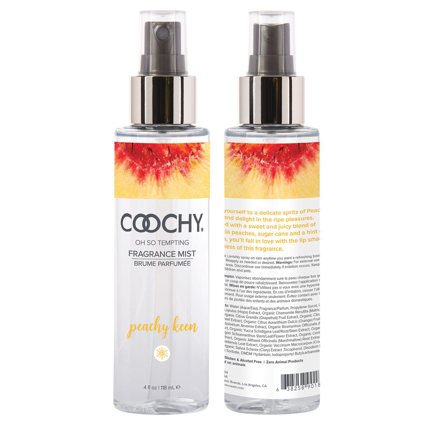 coochy oh so tempting fragrance mist peachy keen  fl. oz. 