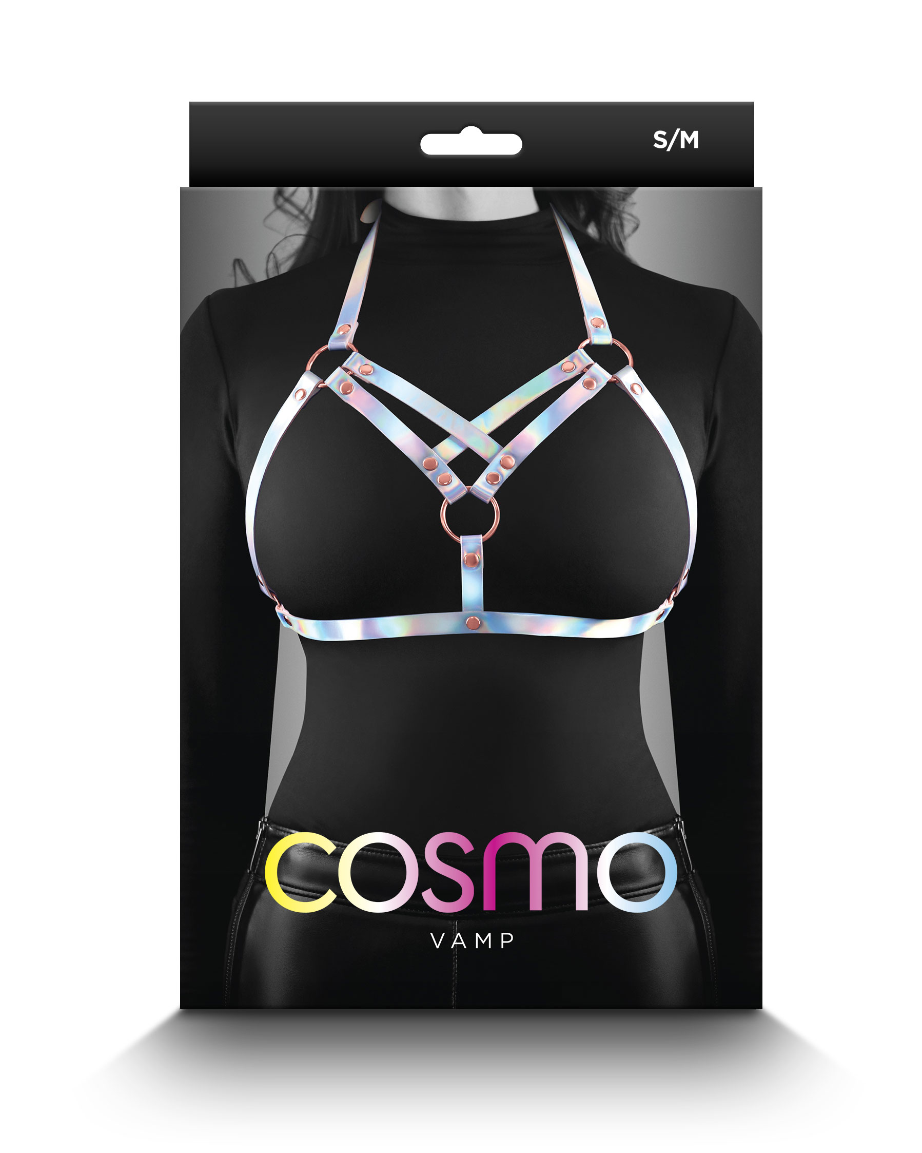 cosmo harness vamp smallmedium rainbow 