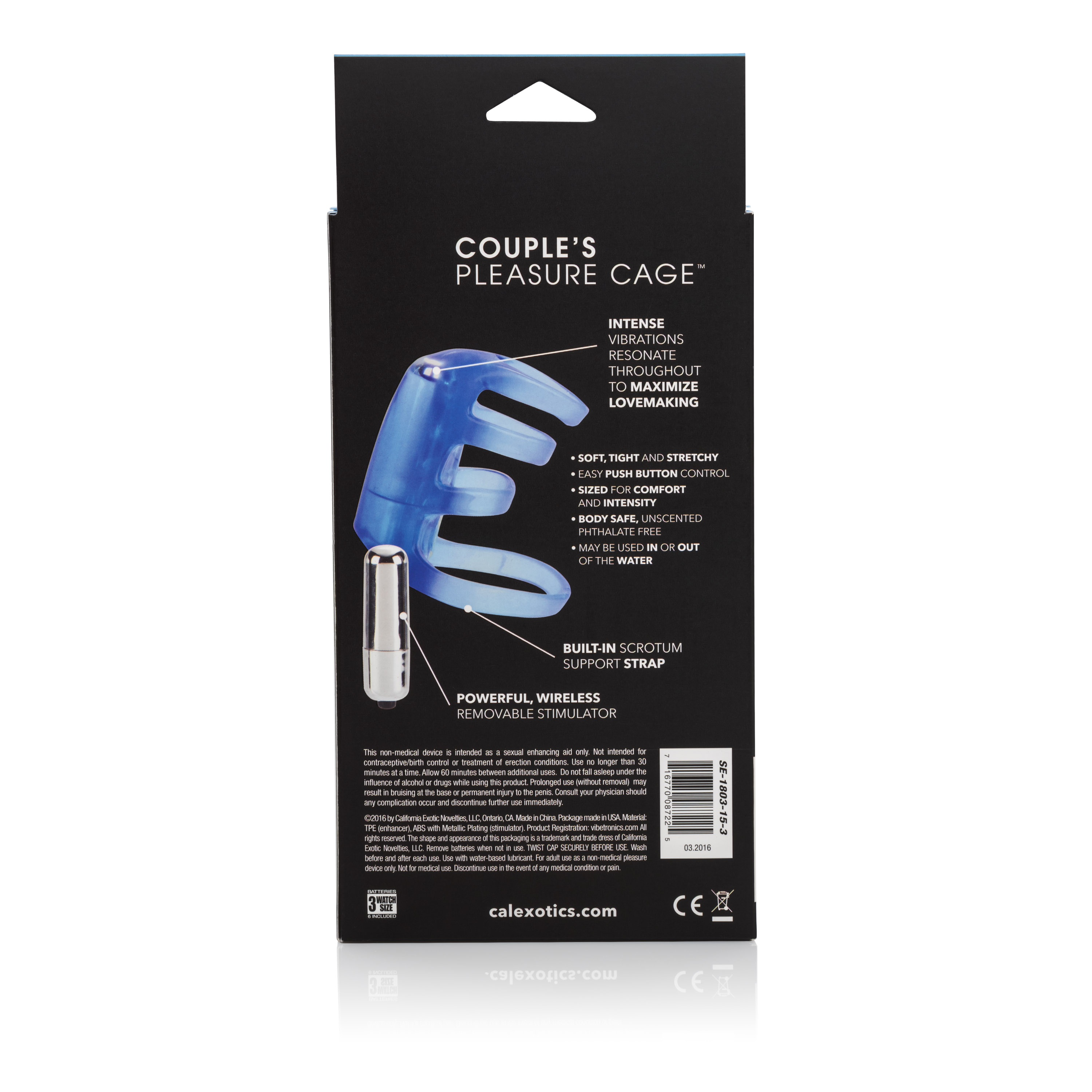 couples pleasure cage blue 