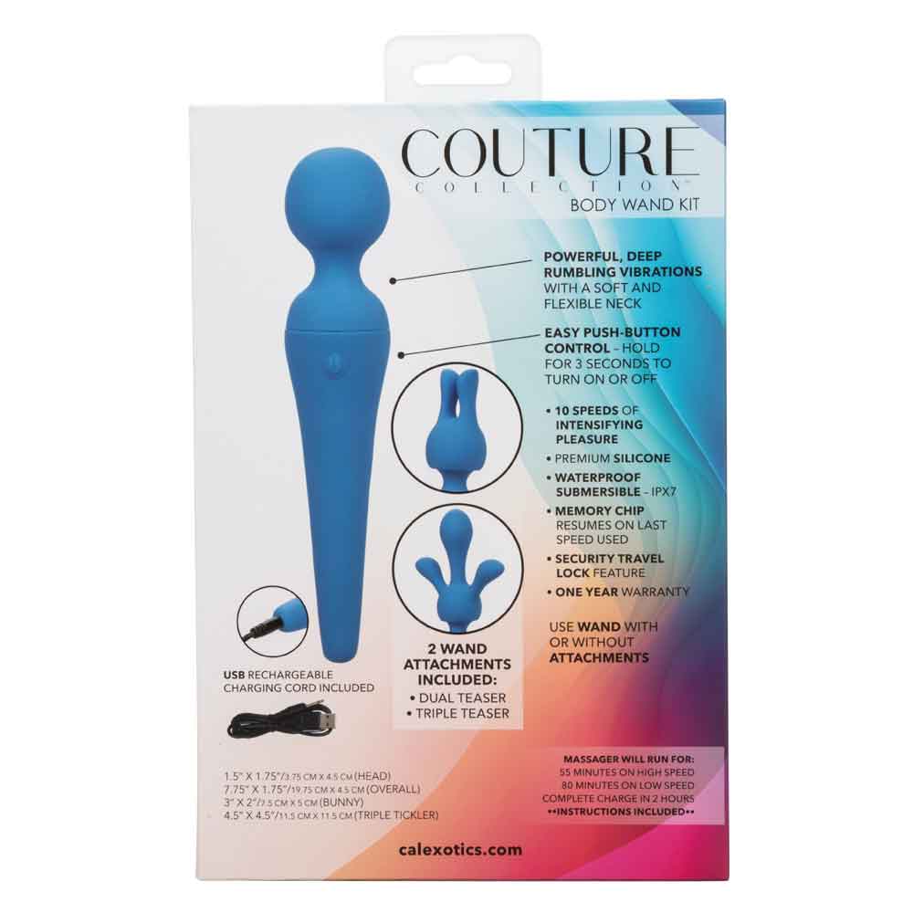 couture collection body wand kit blue 