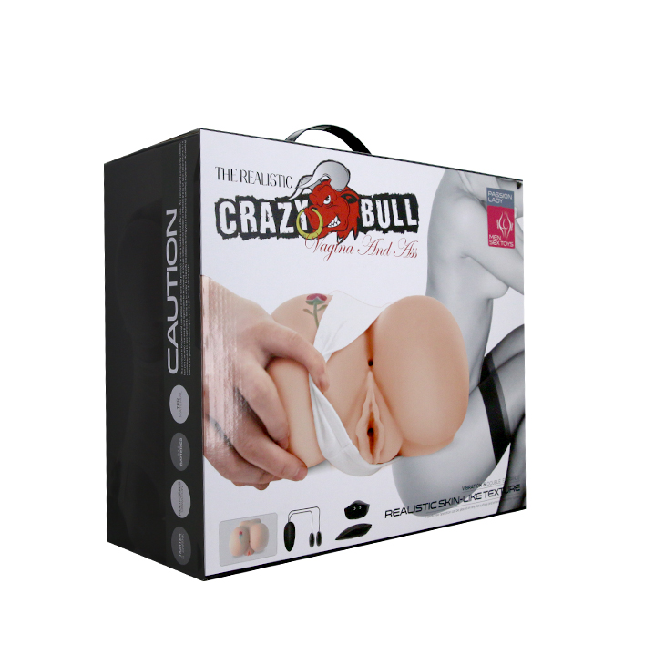 crazy bull the realistic skin like texture vagina and anal masturbator vibration and doubled entrance 