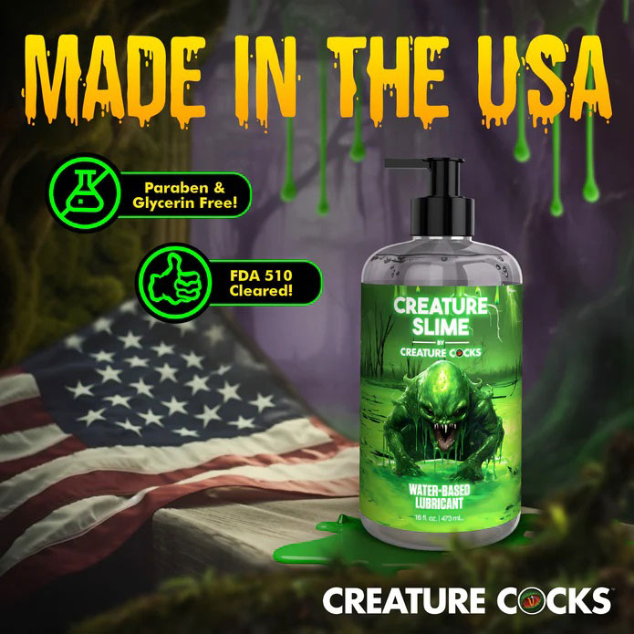 creature slime water based lubricant oz 