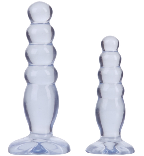 crystal jellies anal delight trainer kit clear 