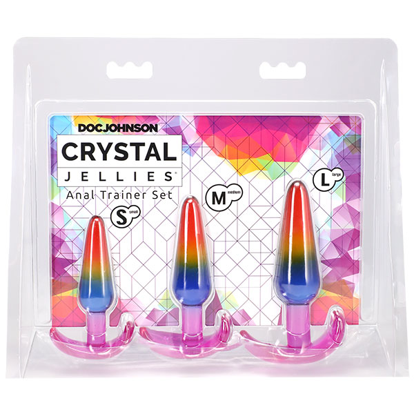 Crystal Jellies Anal Trainer Set Rainbow