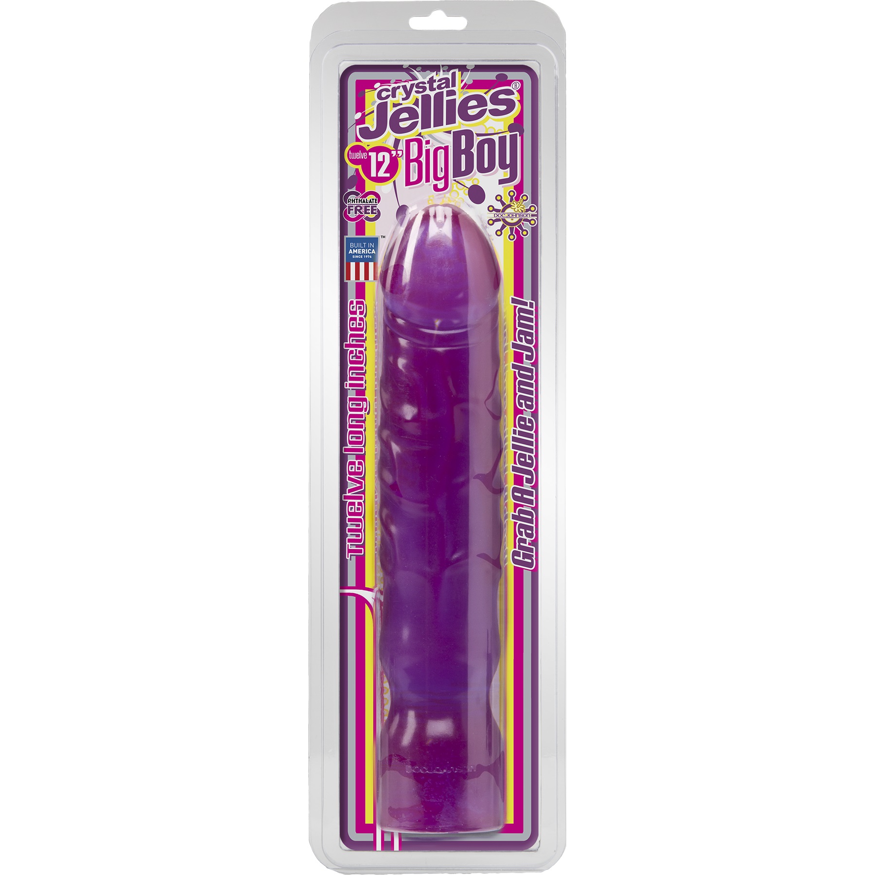 crystal jellies big boy  inch purple 