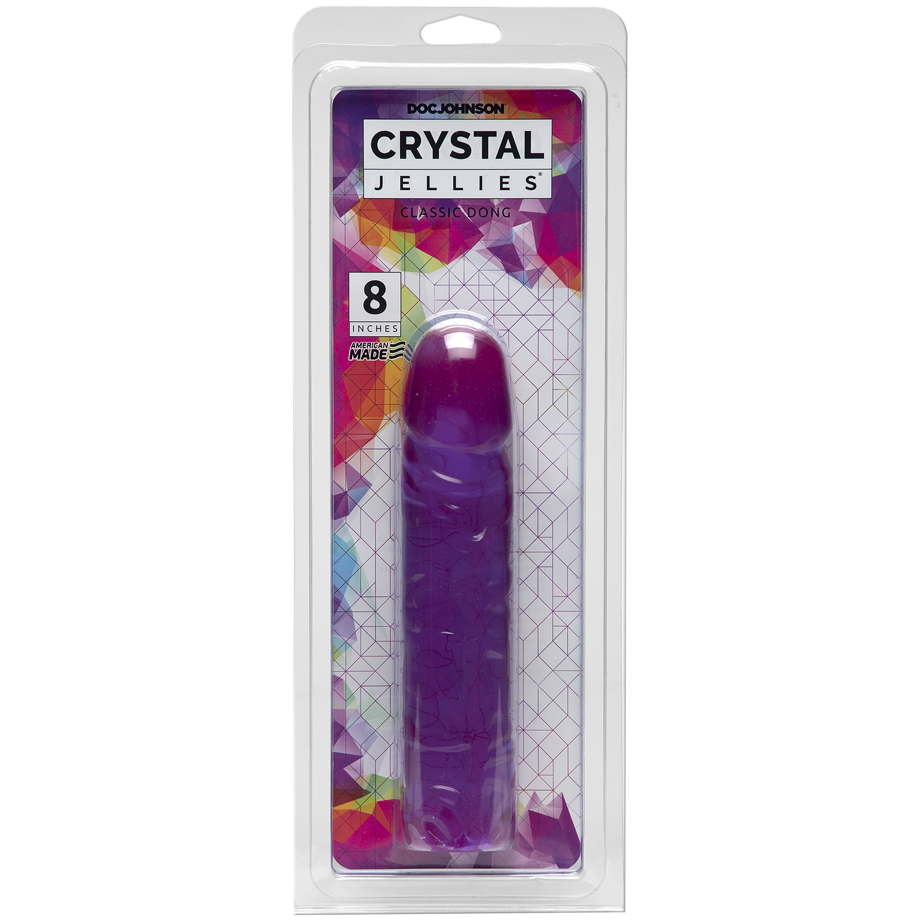 crystal jellies classic dong  inch purple 