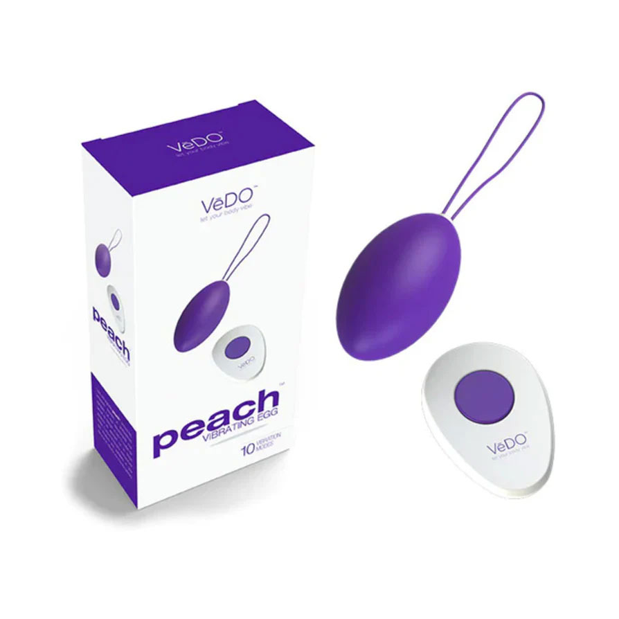 Peach Vibrating Egg Into You Indigo