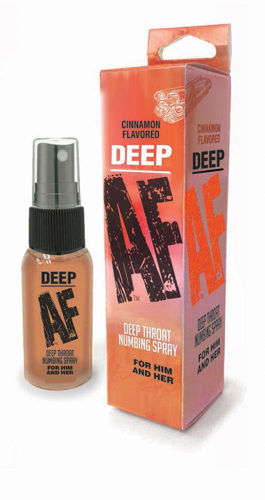 deep af deep throat numbing spray  cinnamon  fl. oz. 