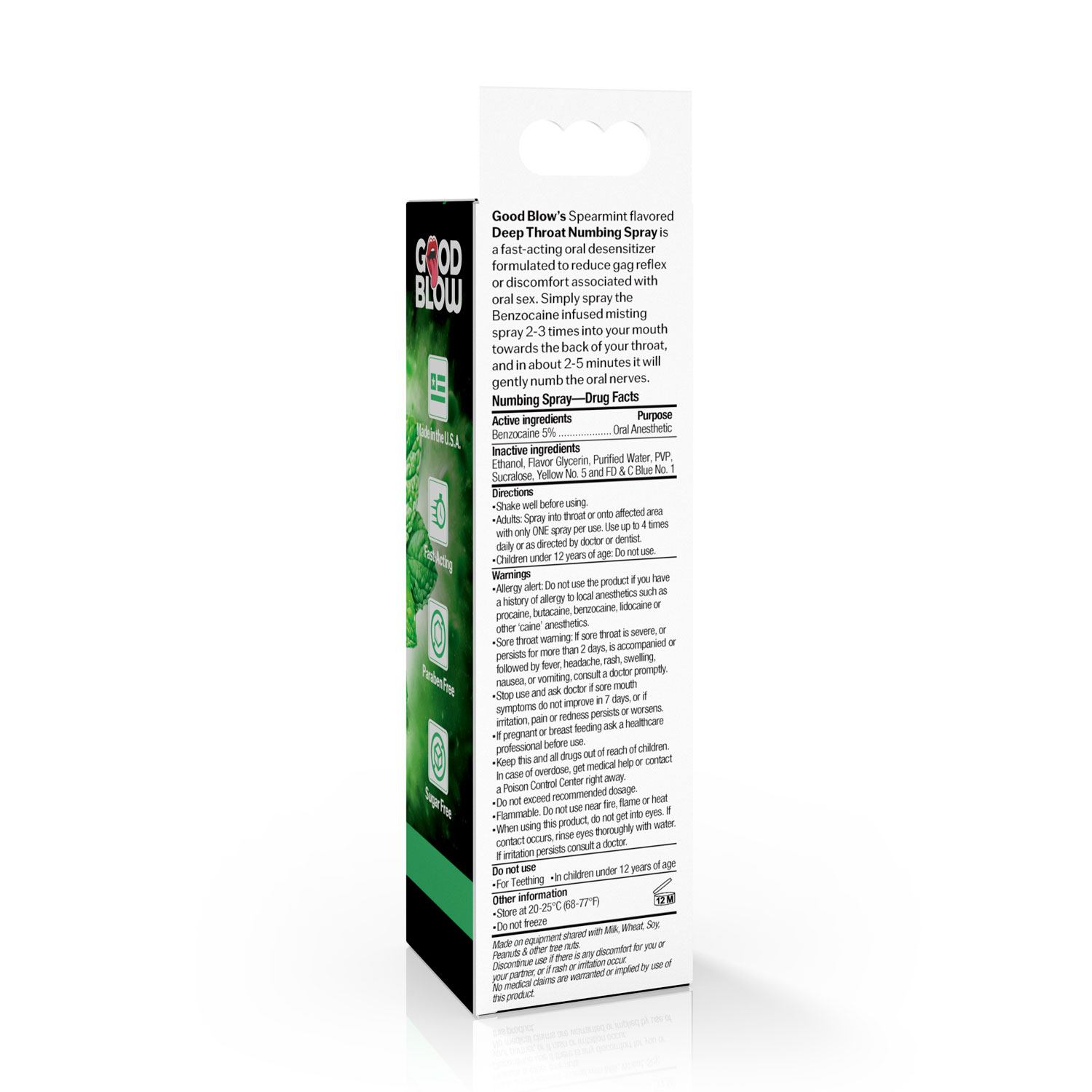 deep throat spray oz spearmint 