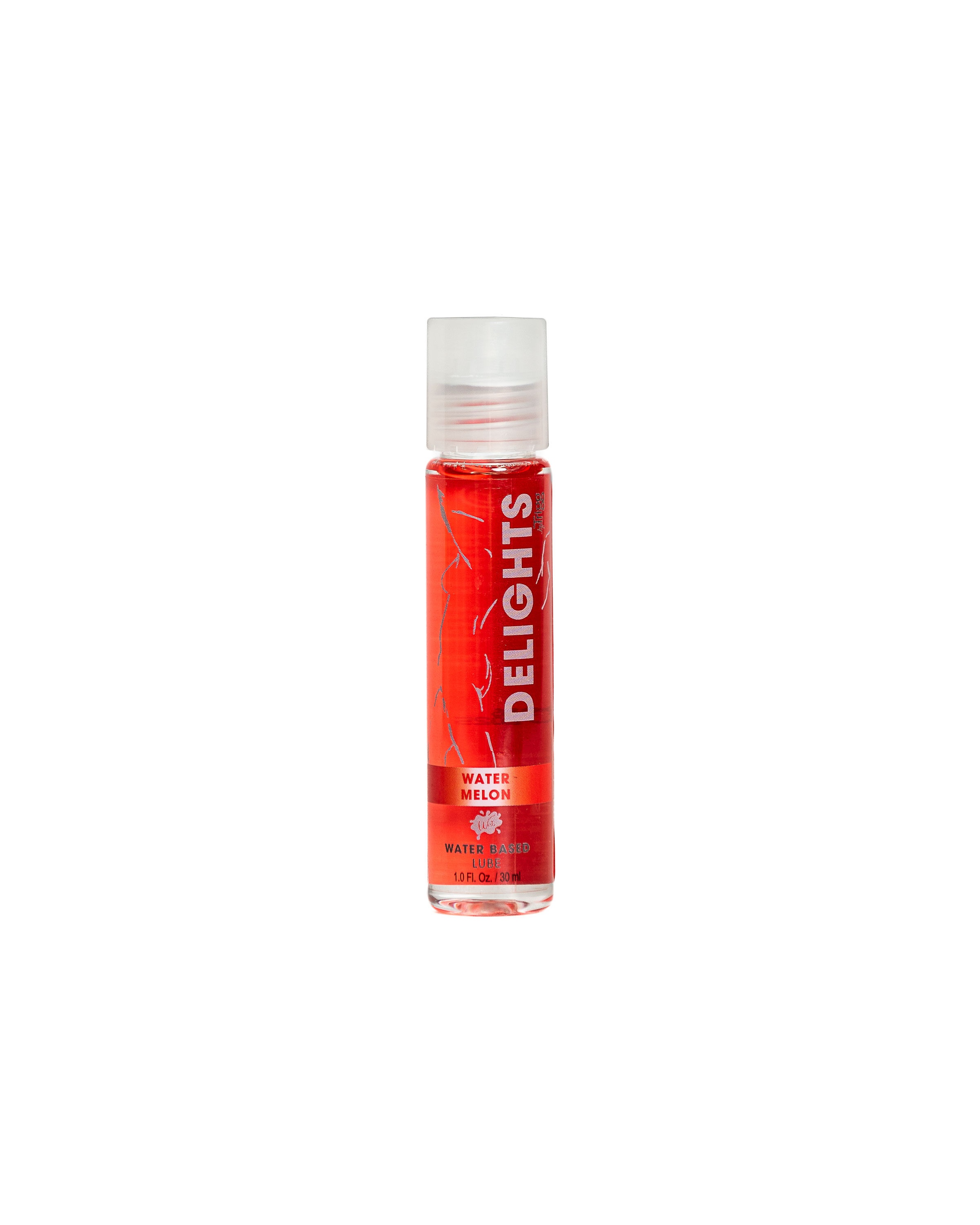 delight water based watermelon flavored lube  oz 