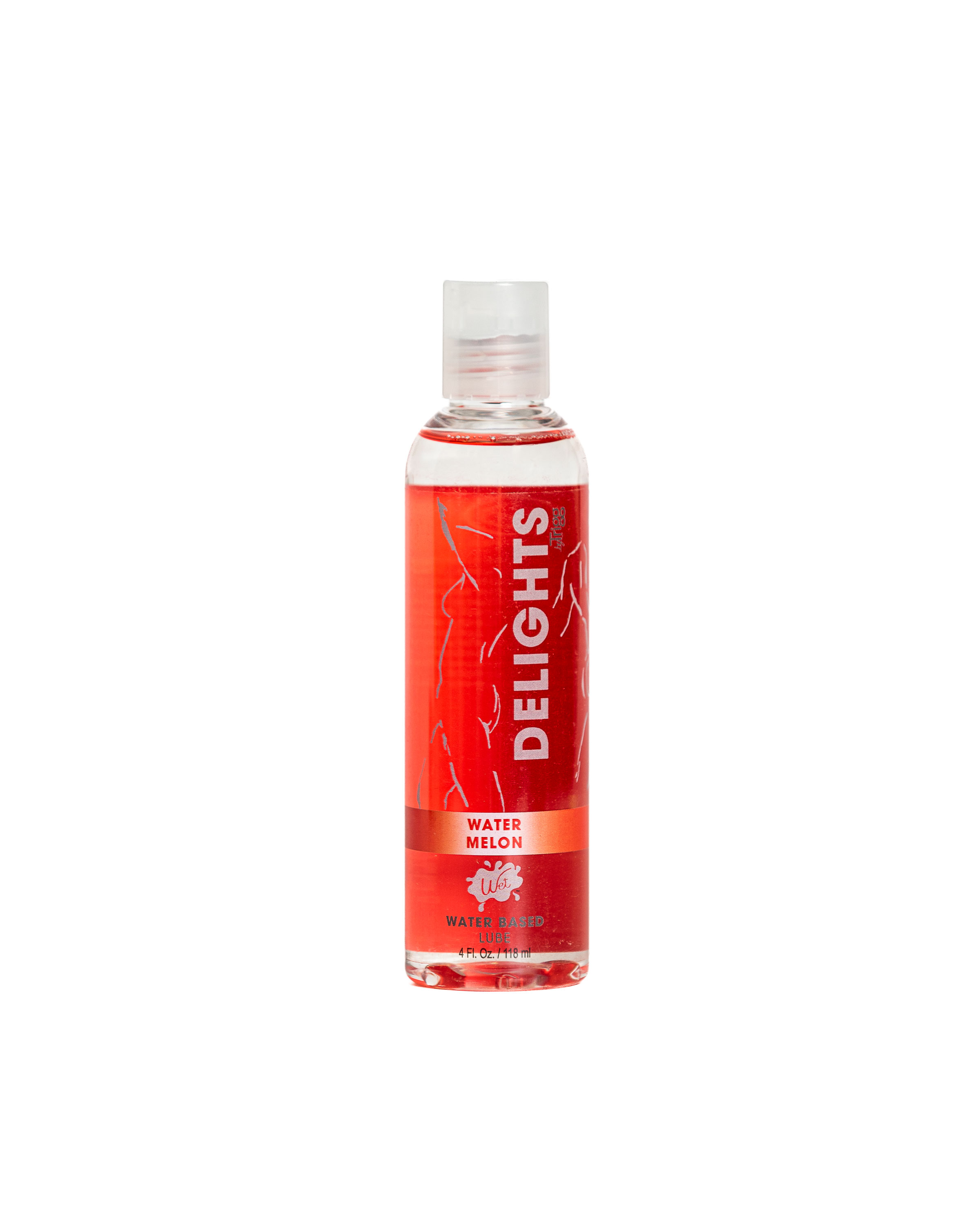 delight water based watermelon flavored lube  oz 