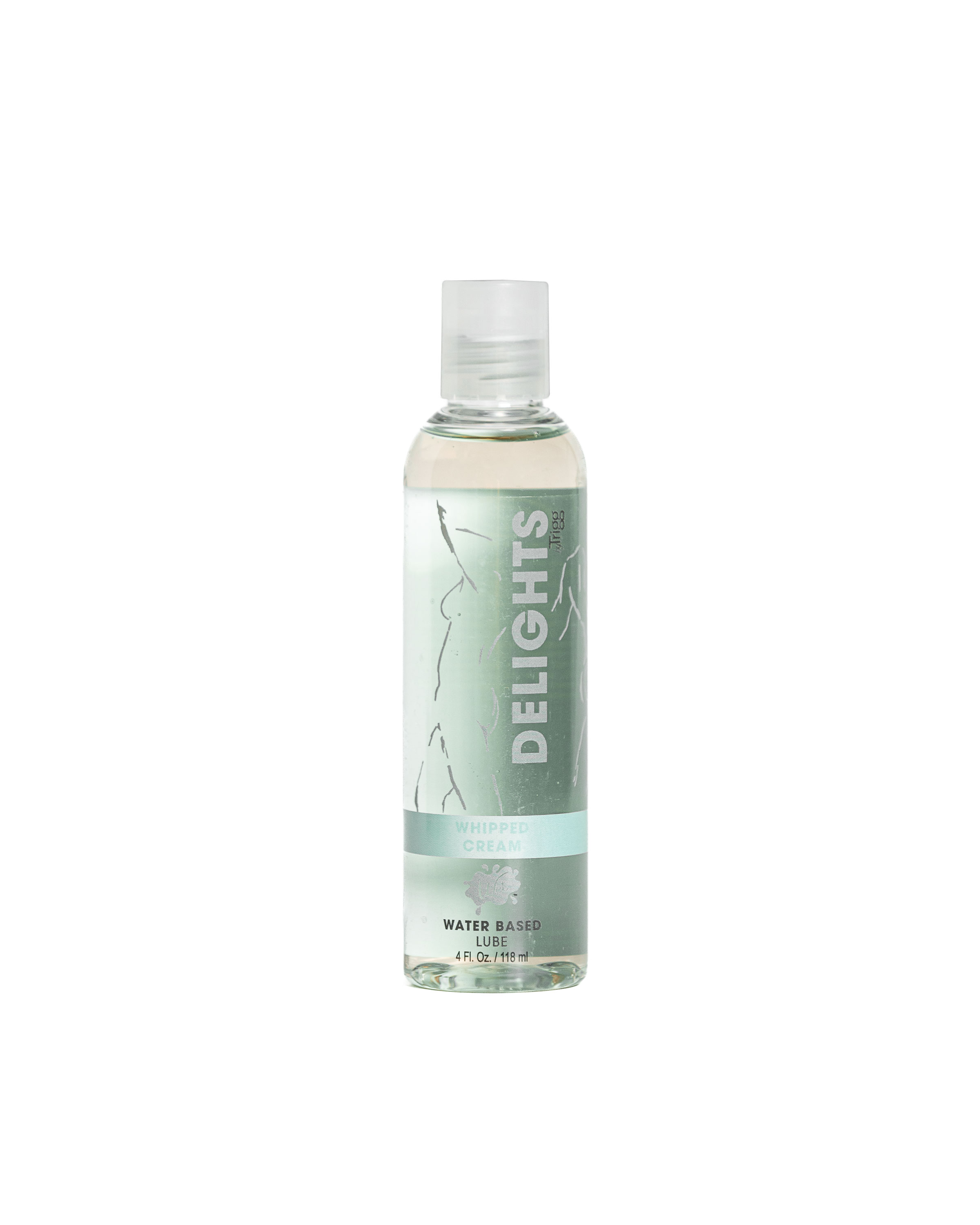 delight water based whipped cream flavored lube  oz 