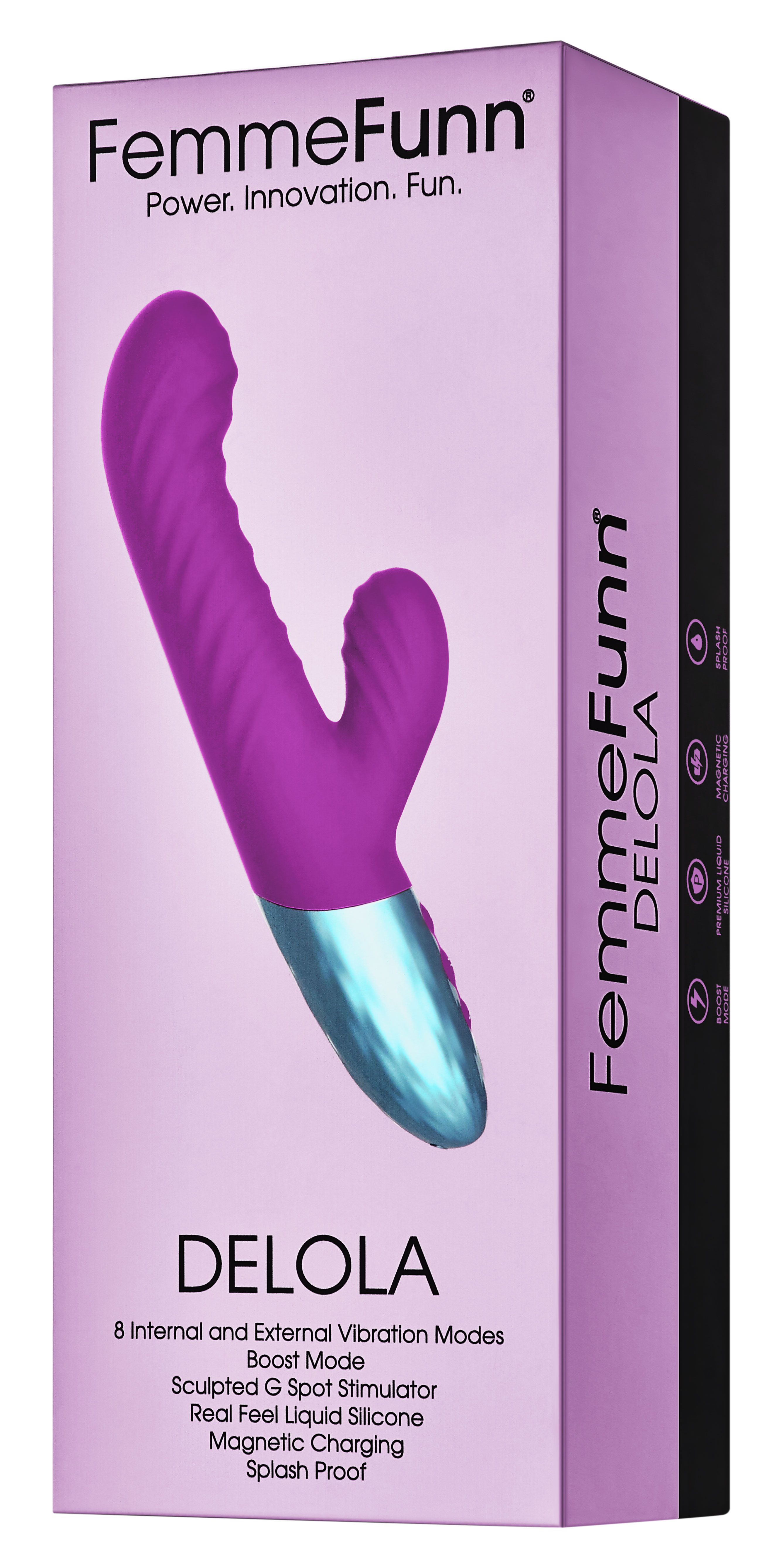 delola liquid silicone rabbit purple 