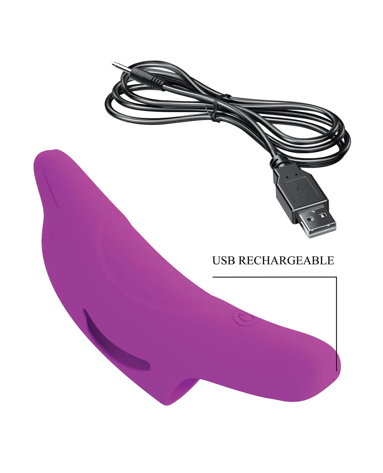 delphini dolphin honey finger vibrator fuchsia 