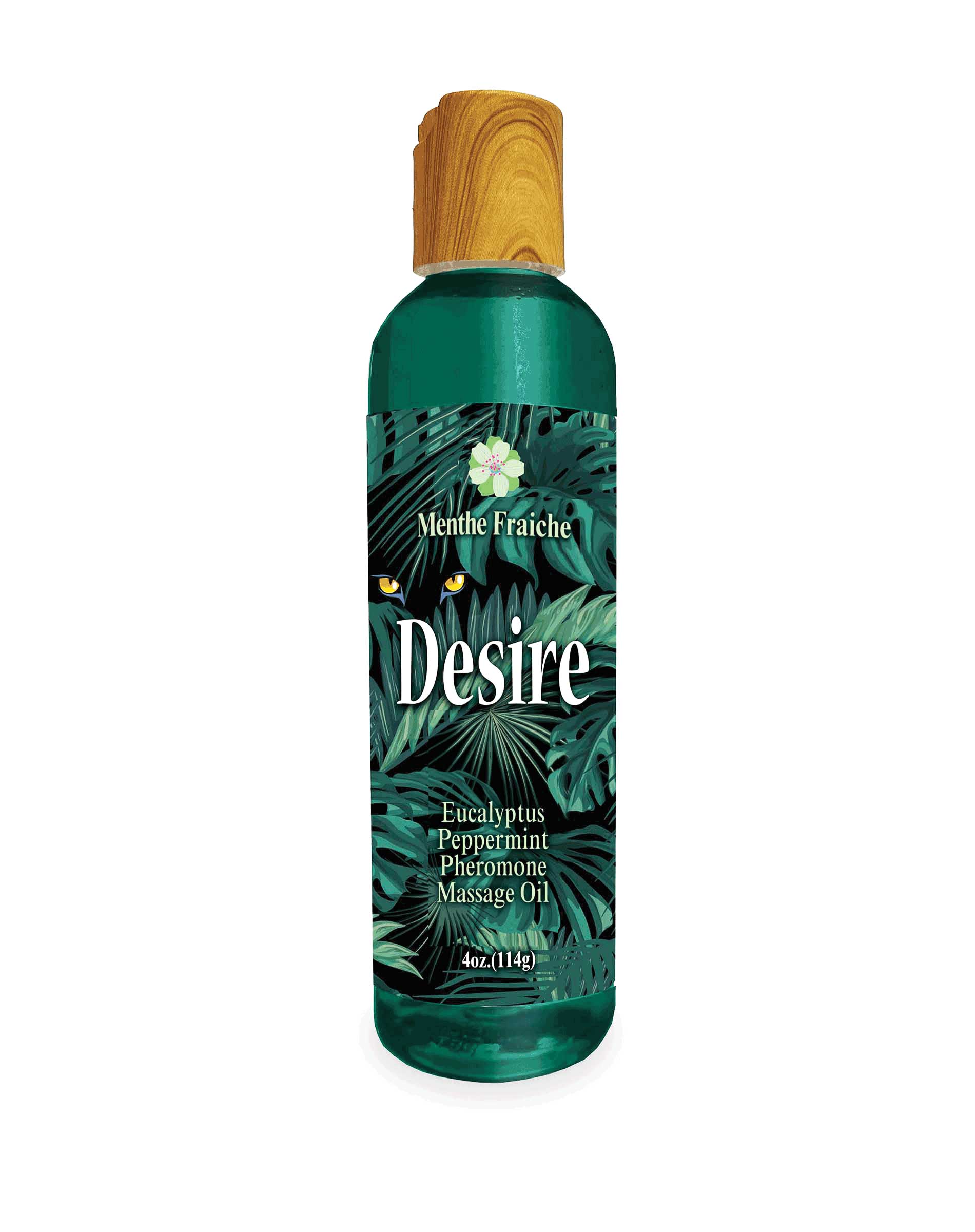 desire pheromone massage oil  oz eucalyptus and peppermint 