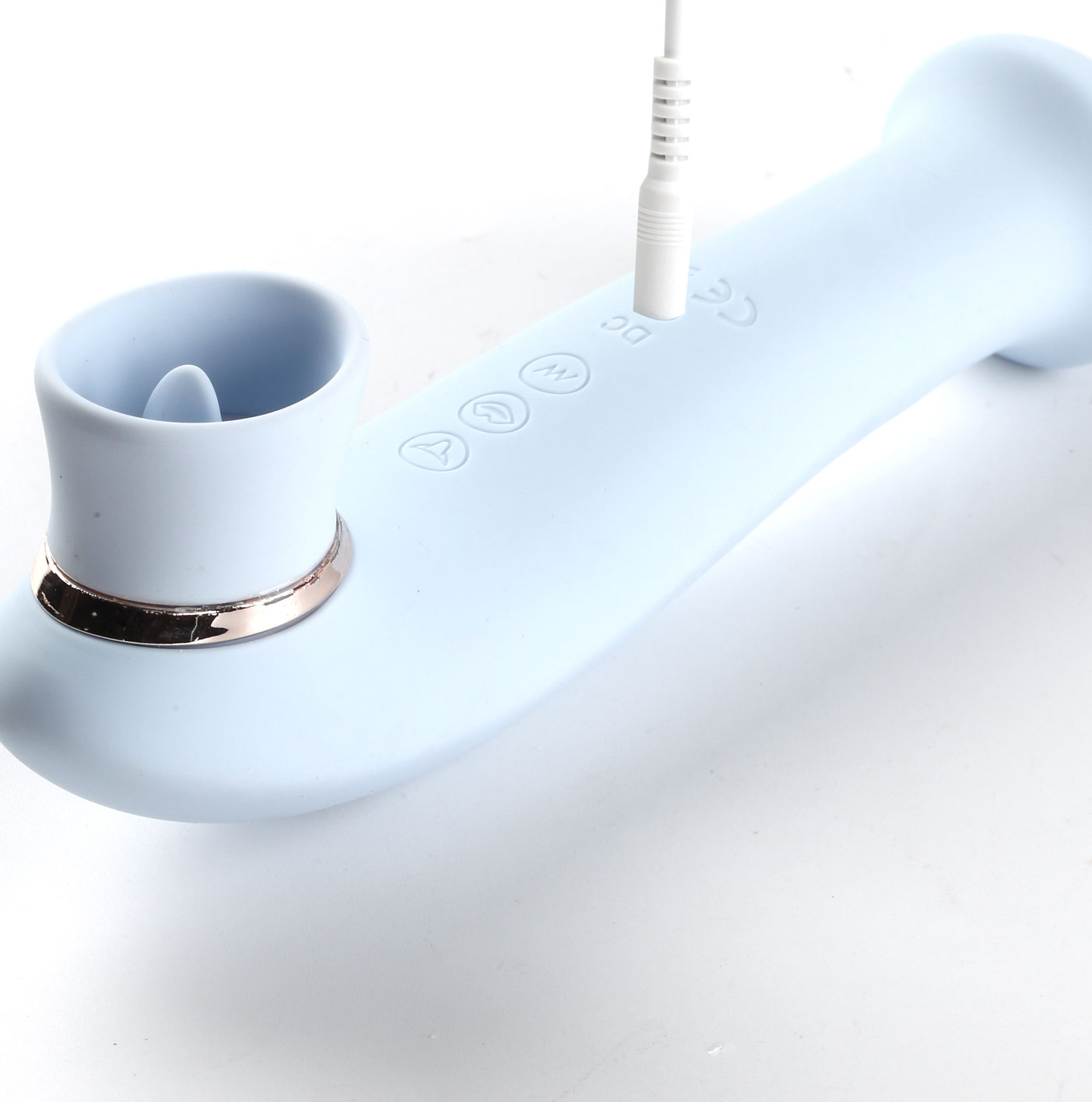 destiny  function rechargeable vibrating  suction wand blue 