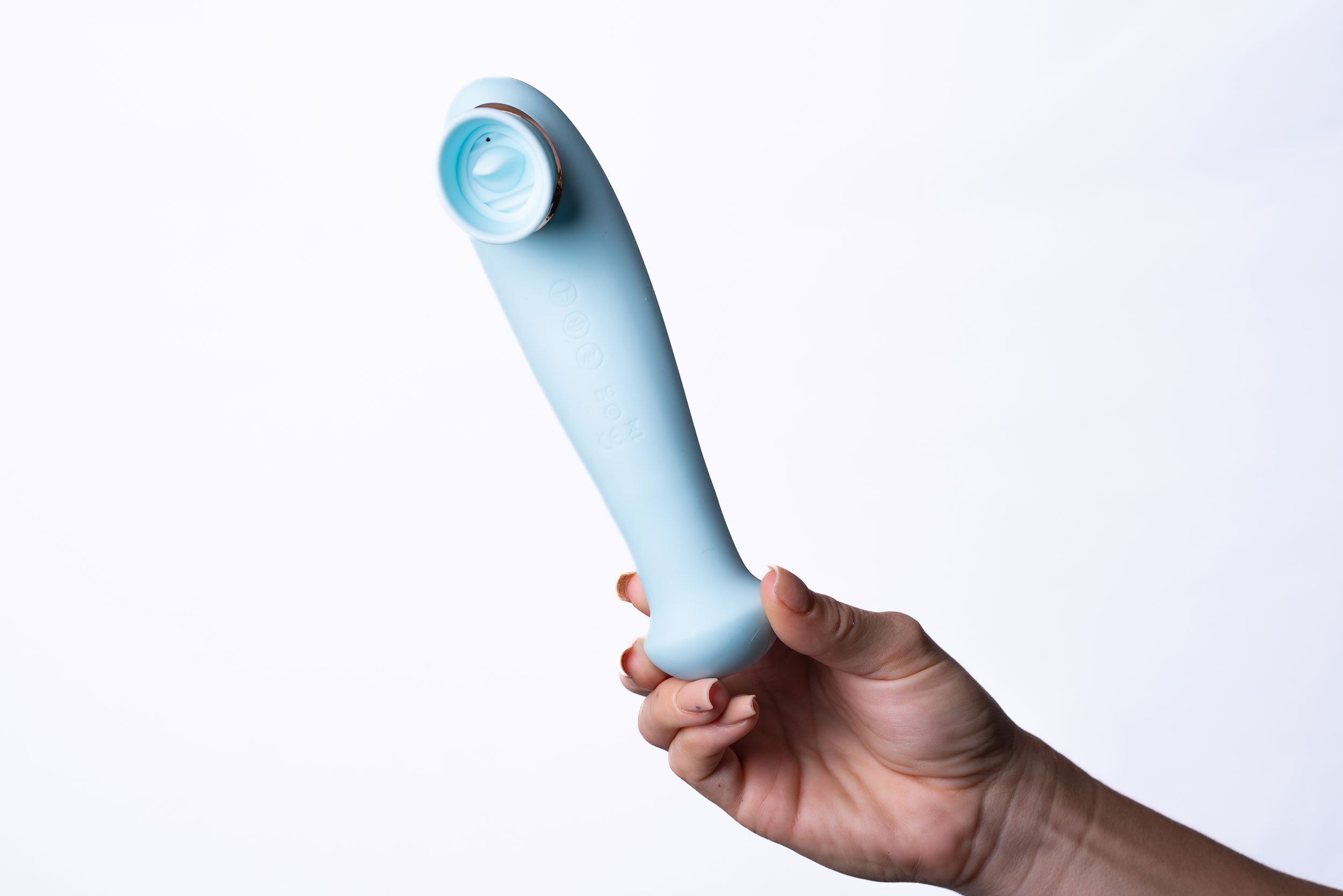 destiny  function rechargeable vibrating  suction wand blue 