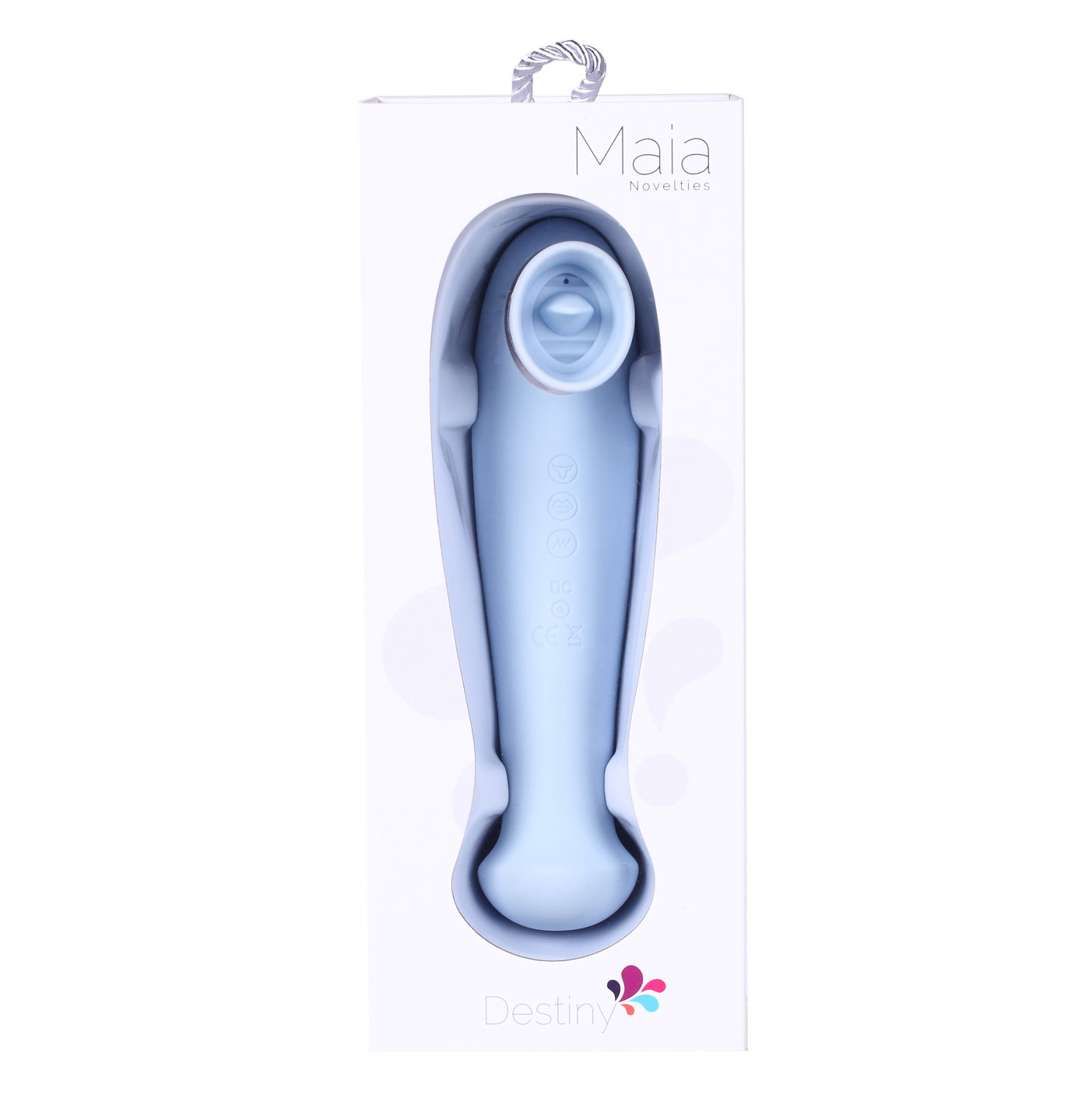 destiny  function rechargeable vibrating  suction wand blue 