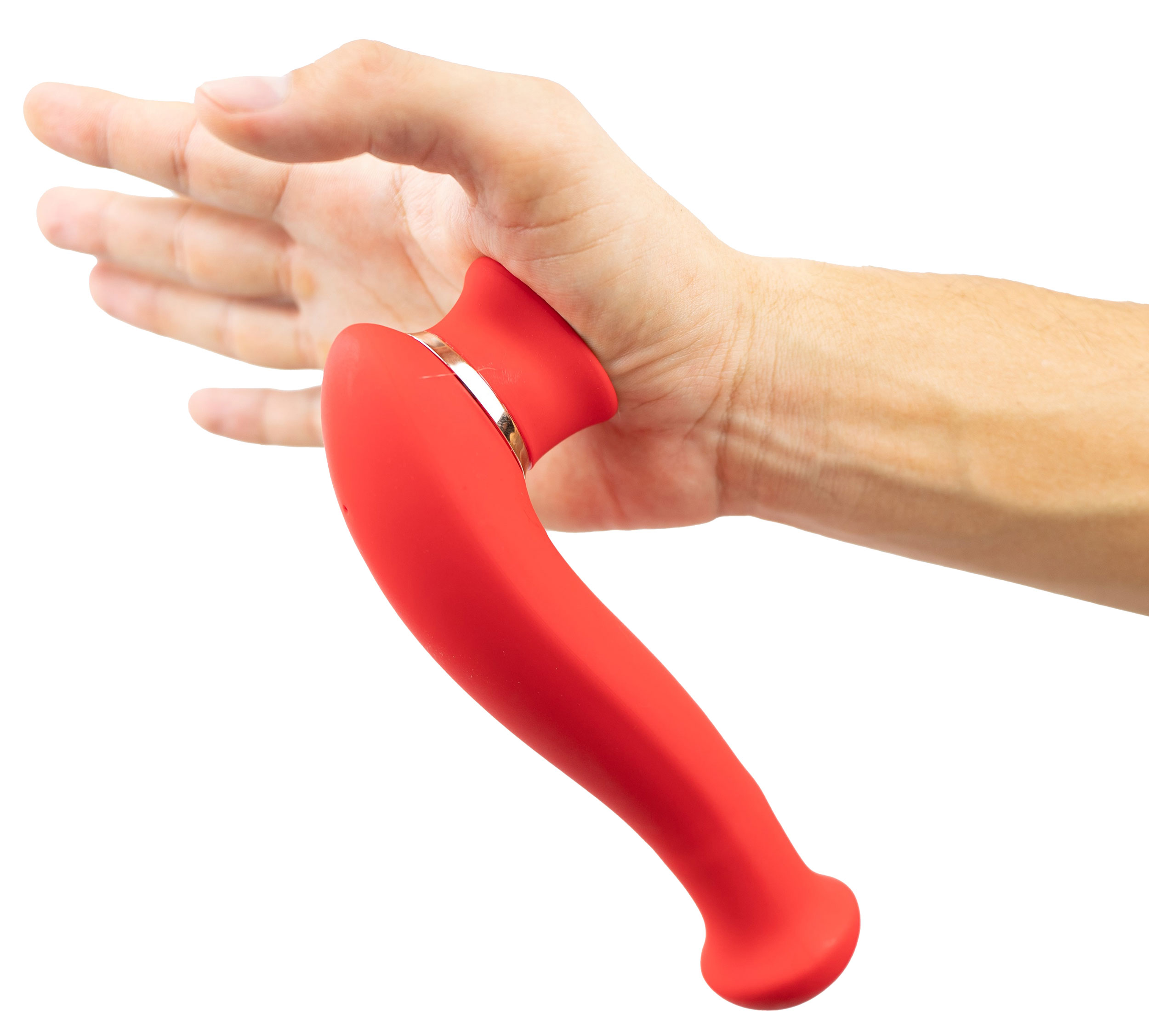 destiny  function rechargeable vibrating suction wand cherry red 