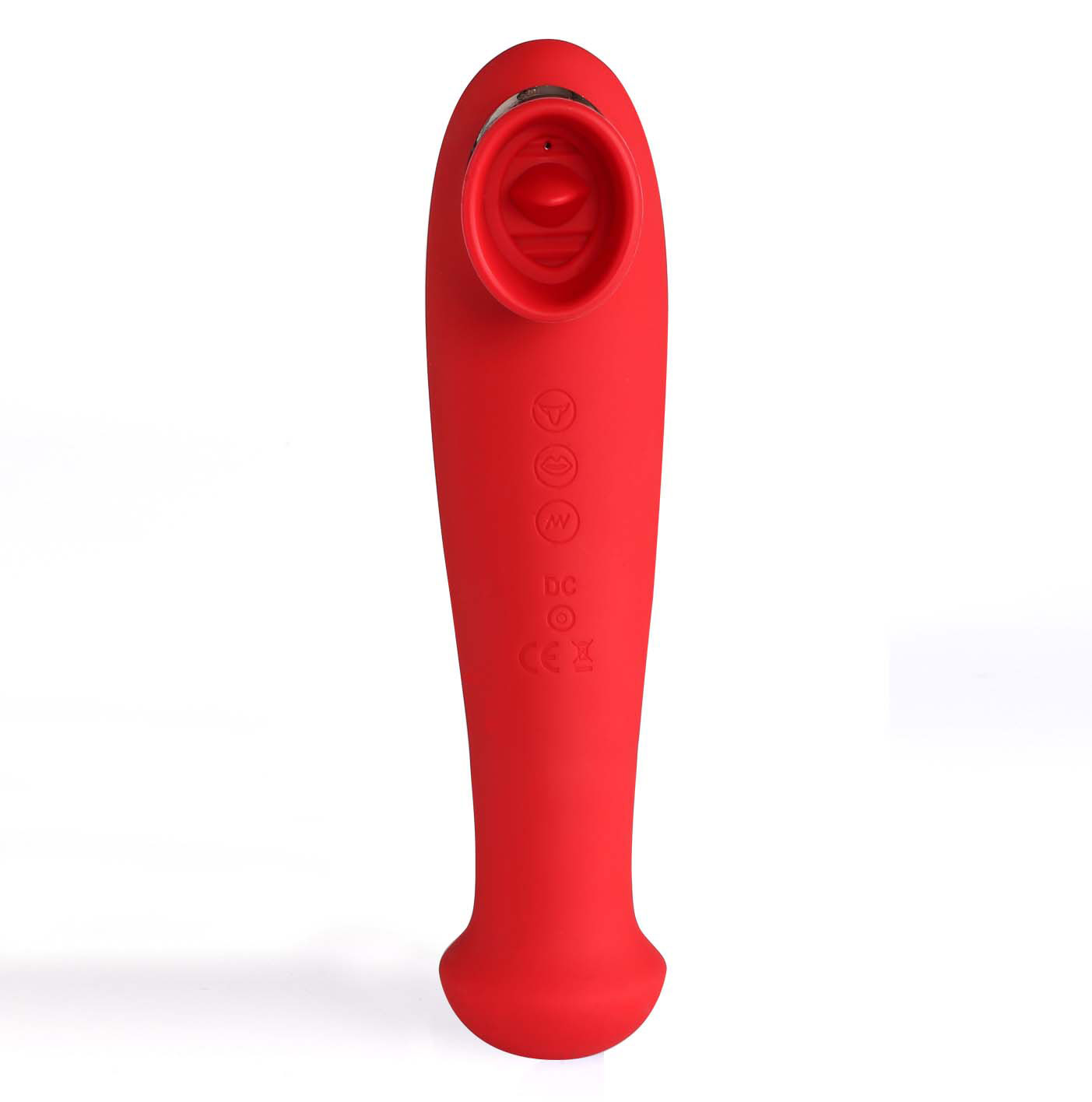 destiny  function rechargeable vibrating suction wand cherry red 