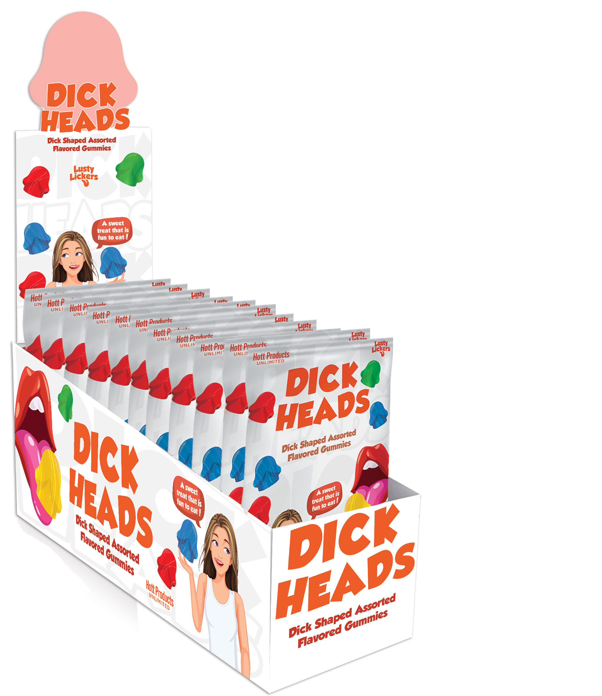 dick heads gummies dick shaped gummies  assorted flavors 