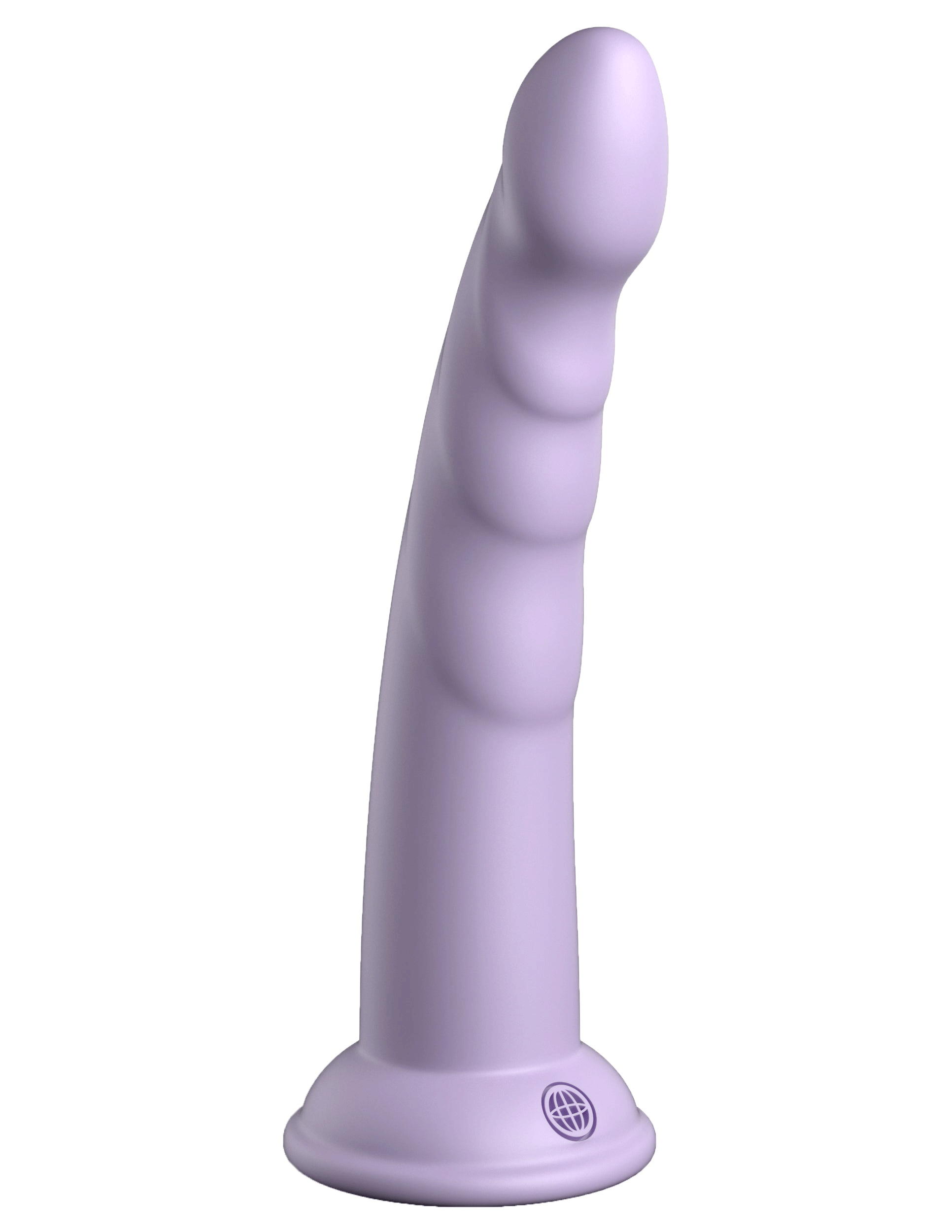 dillio platinum slim seven  inch dildo purple .gif