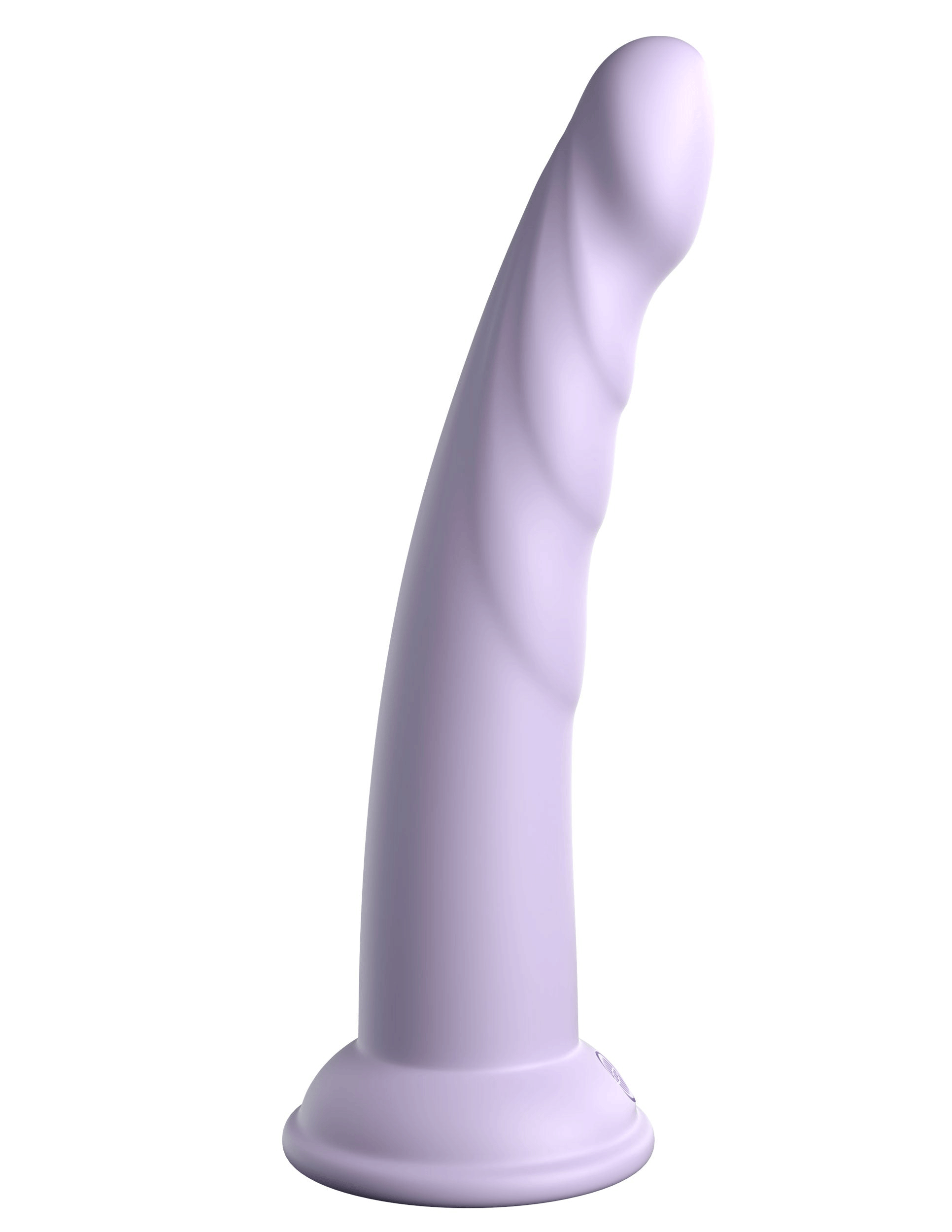 dillio platinum slim seven  inch dildo purple .gif