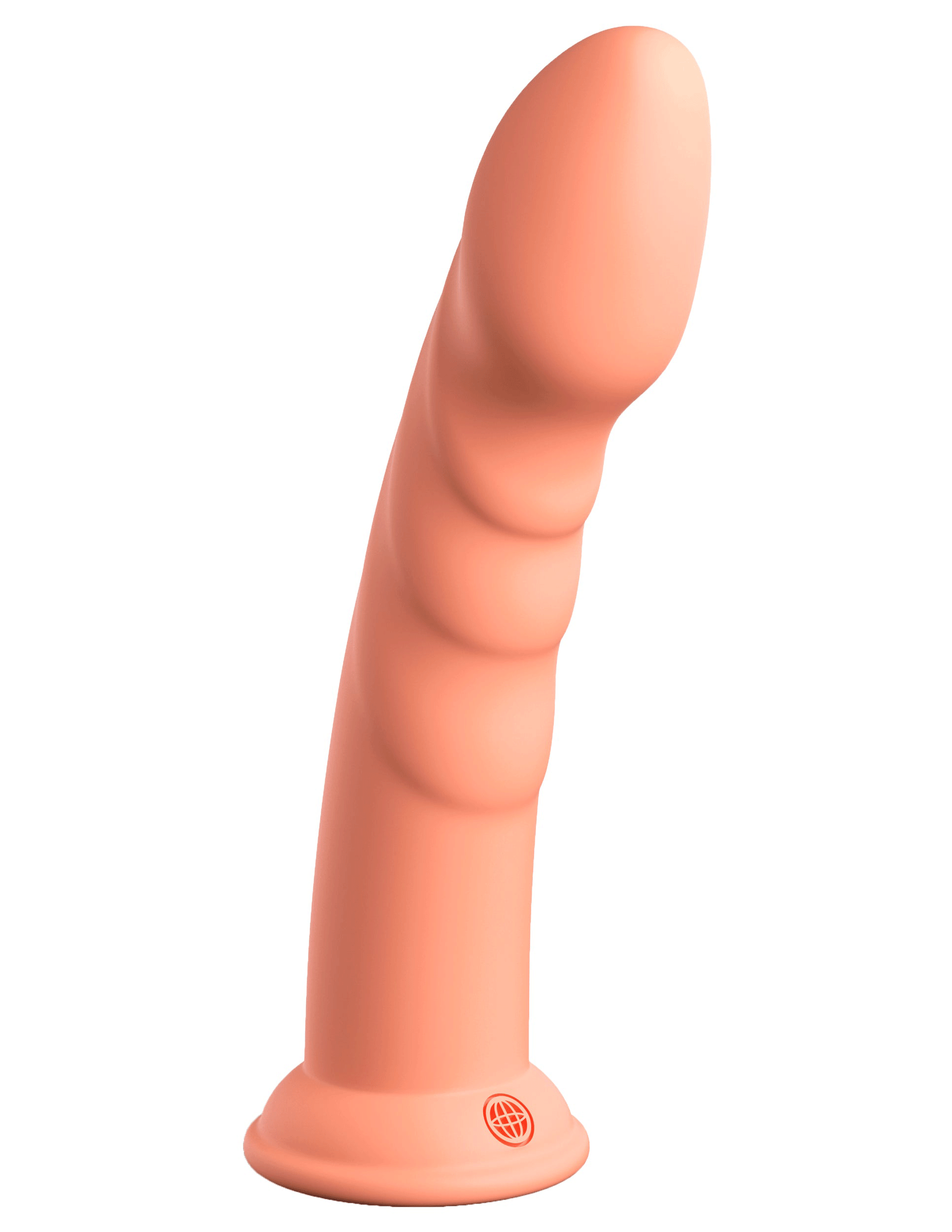 dillio platinum super eight  inch dildo peach .gif