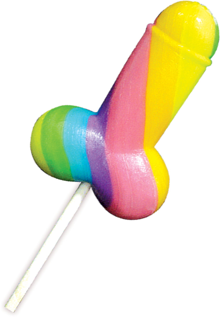 display rainbow cock pop  pieces 