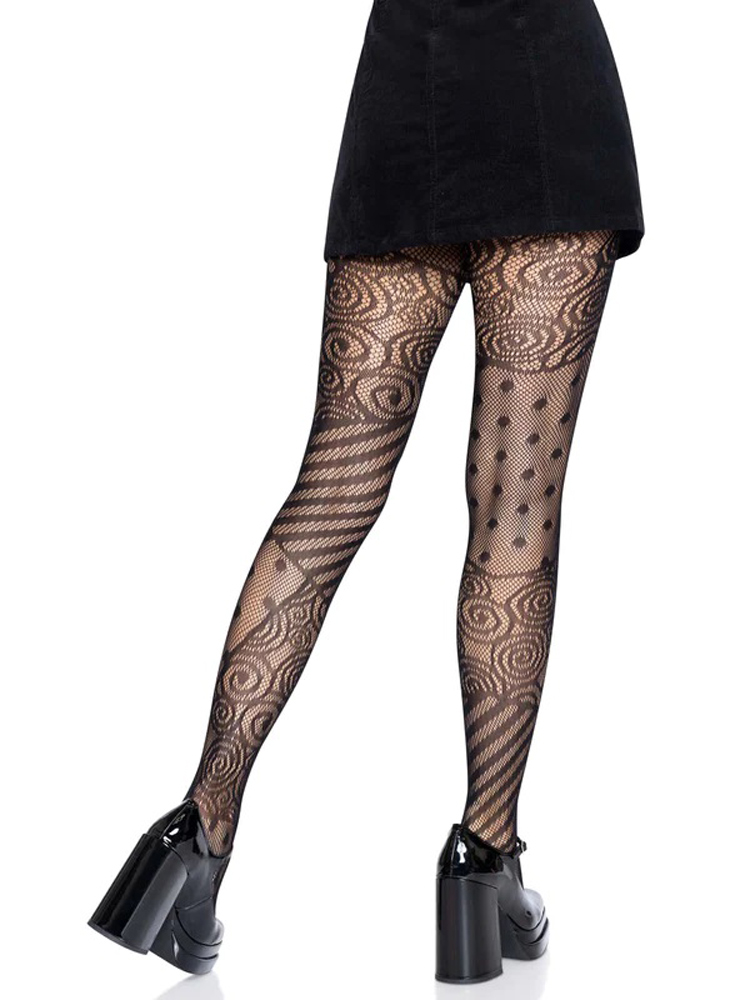 doll net tights one size black 