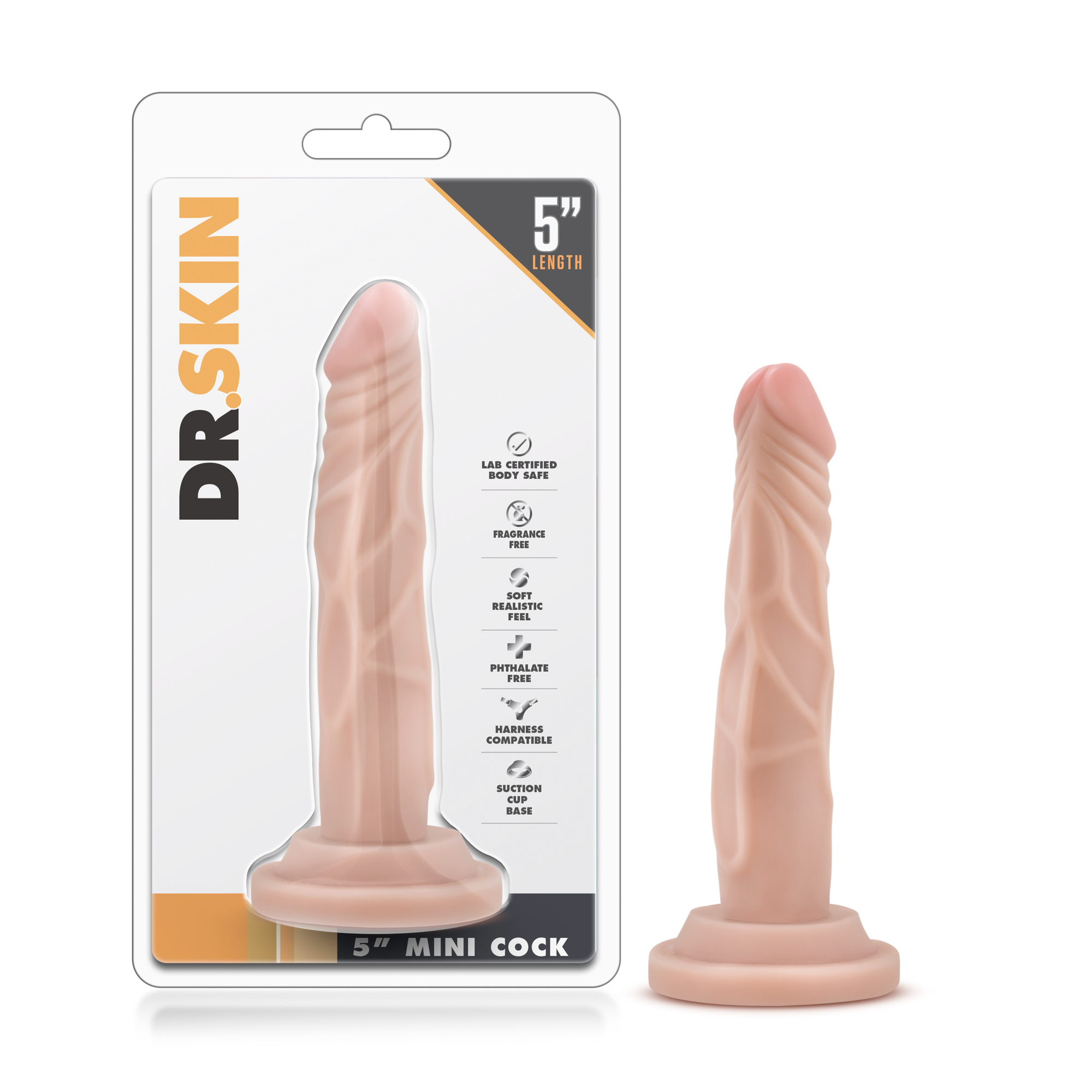 dr skin  inch mini cock vanilla 