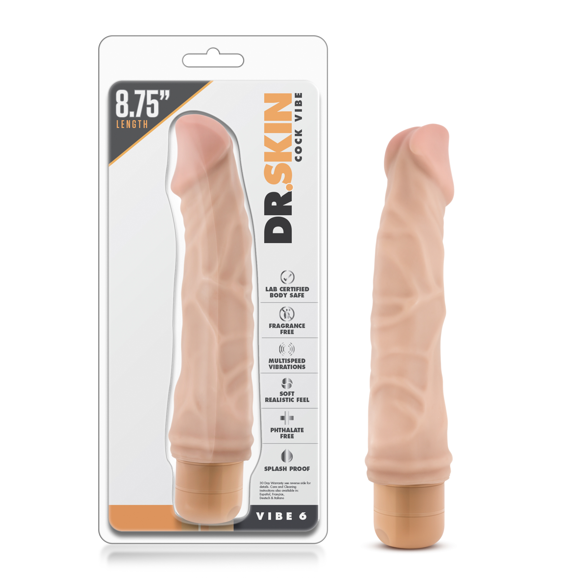 dr skin cock vibe  beige 