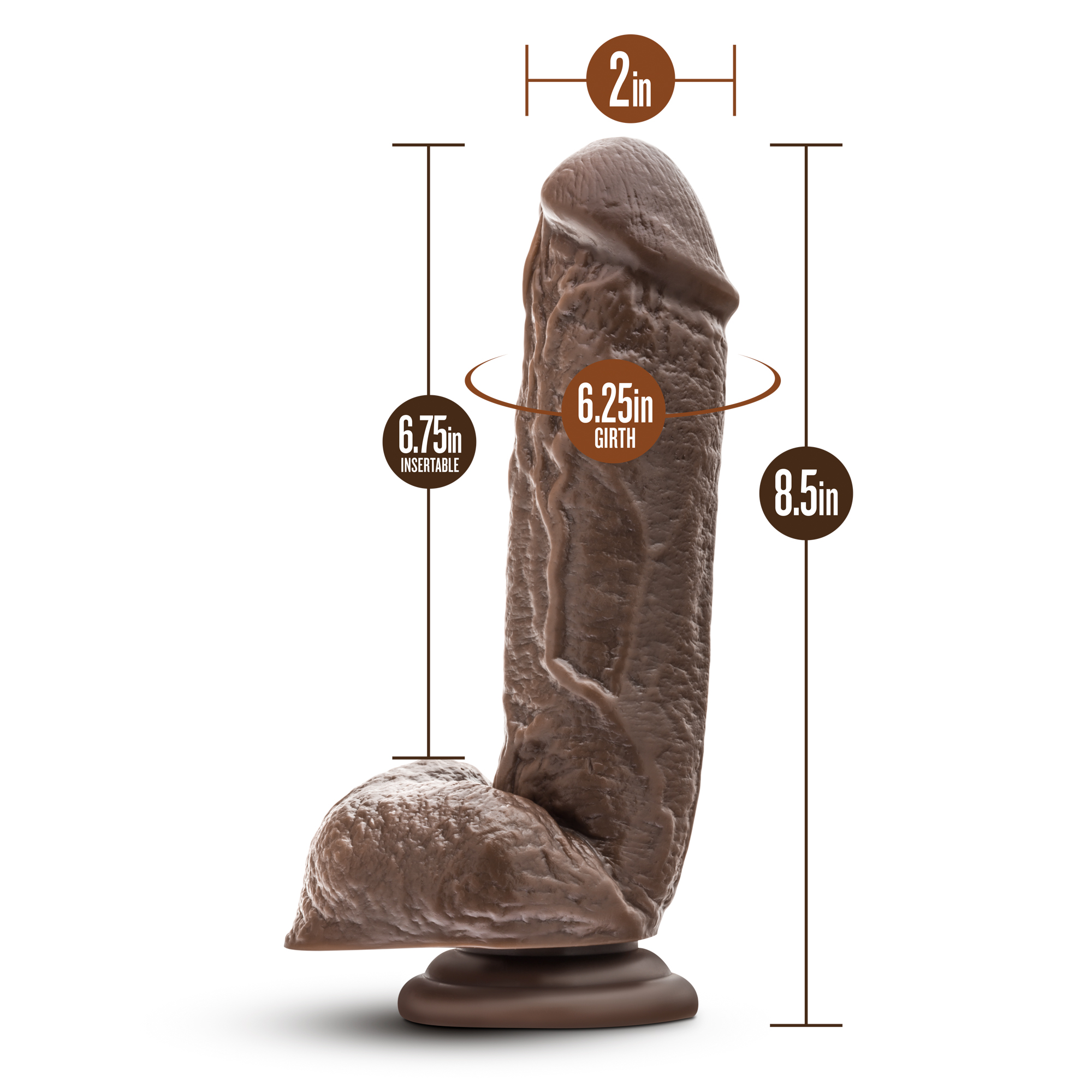 dr skin mr magic  inch dildo chocolate 