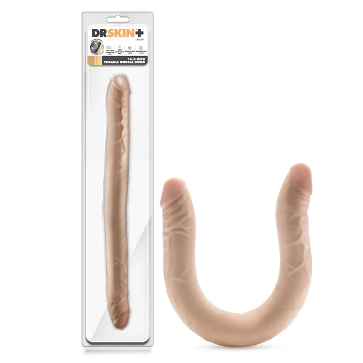 dr skin plus ” posable double dong beige 