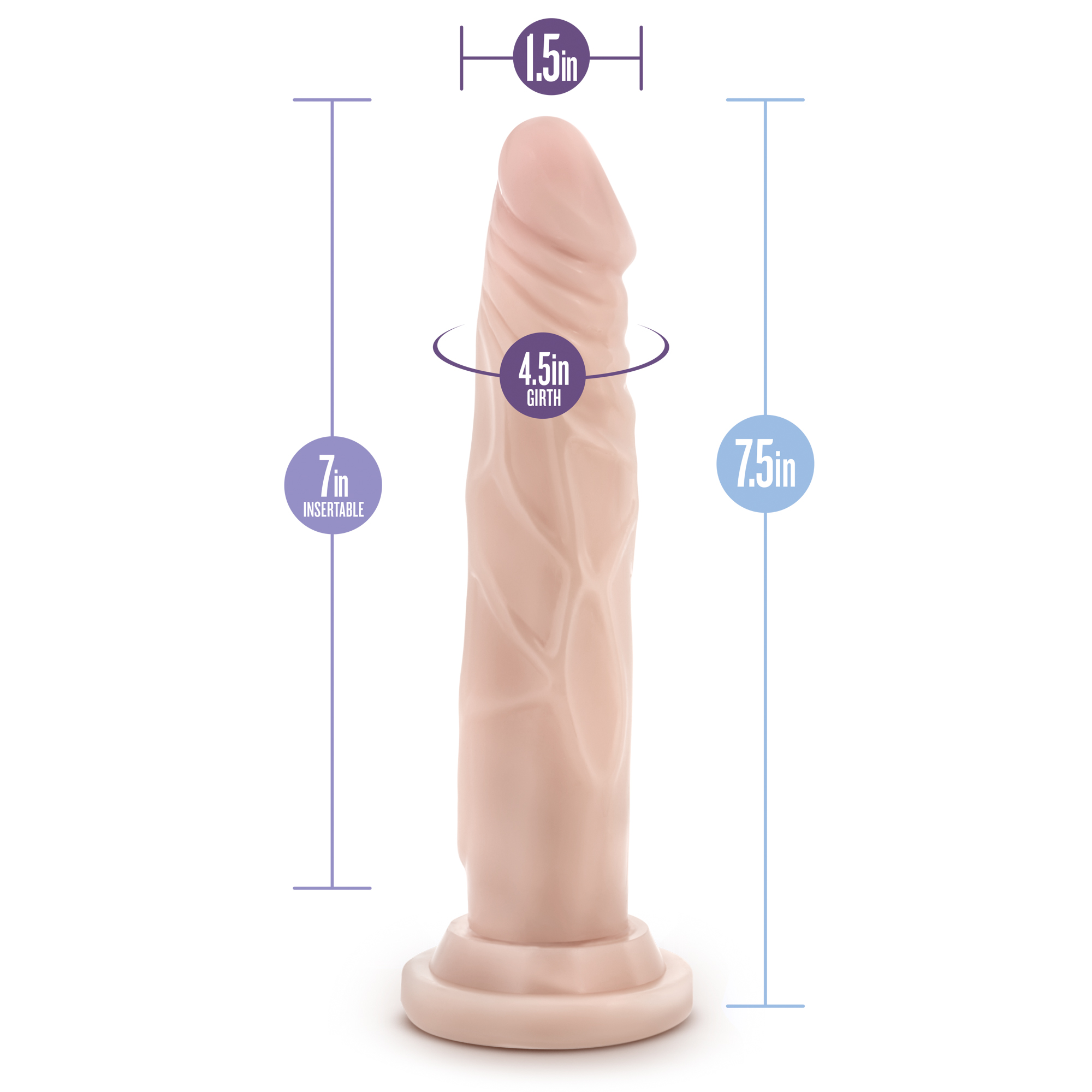 dr skin realistic cock basic  beige 