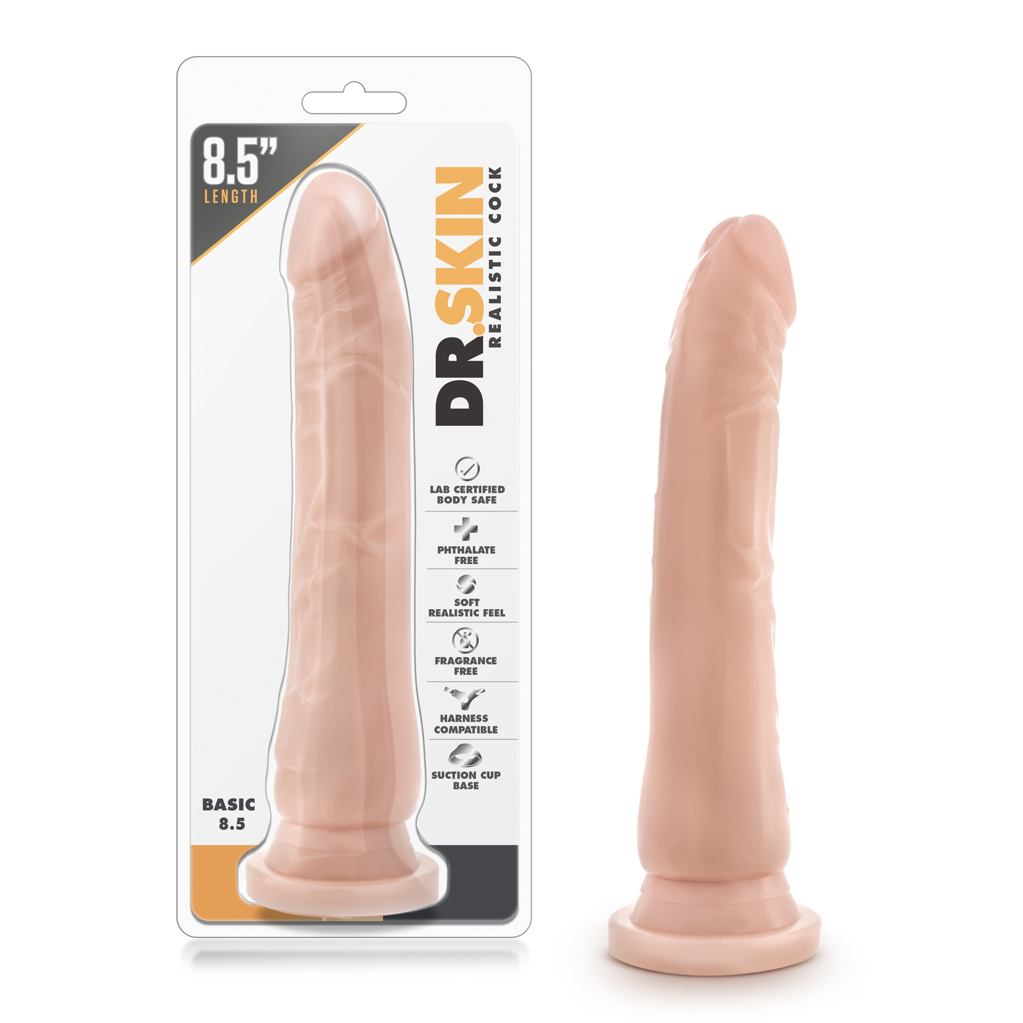 dr skin realistic cock basic  beige 