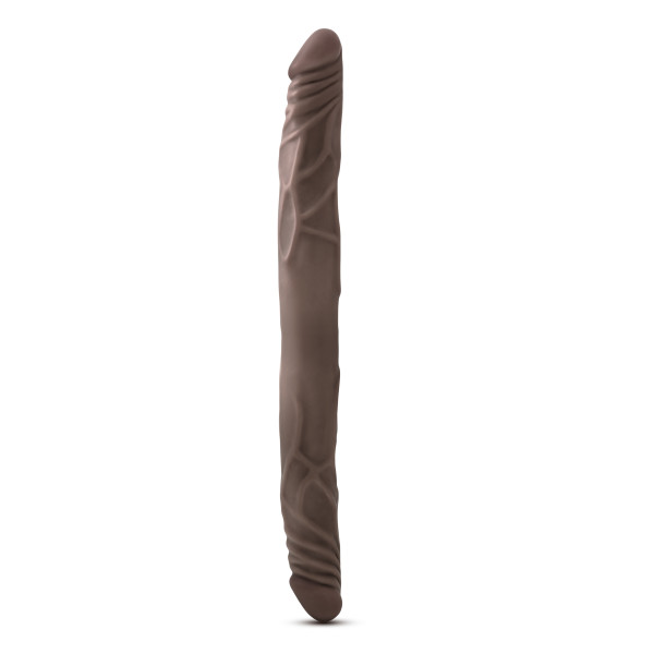 dr. skin  inch double dildo chocolate 
