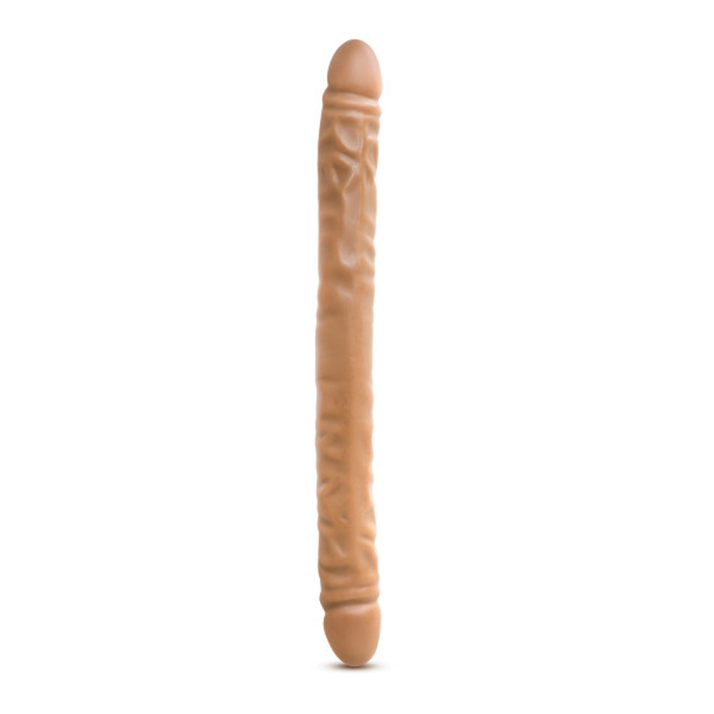 dr. skin  inch double dildo mocha 