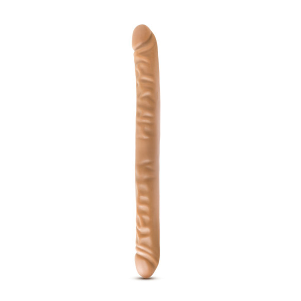 dr. skin  inch double dildo mocha 